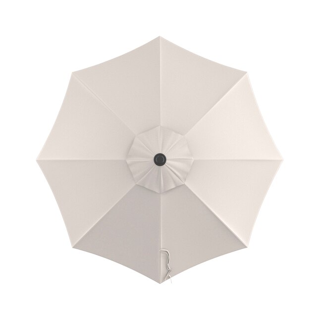 Style Selections 9-ft Tan Auto-tilt Market Patio Umbrella in the Patio  Umbrellas department at