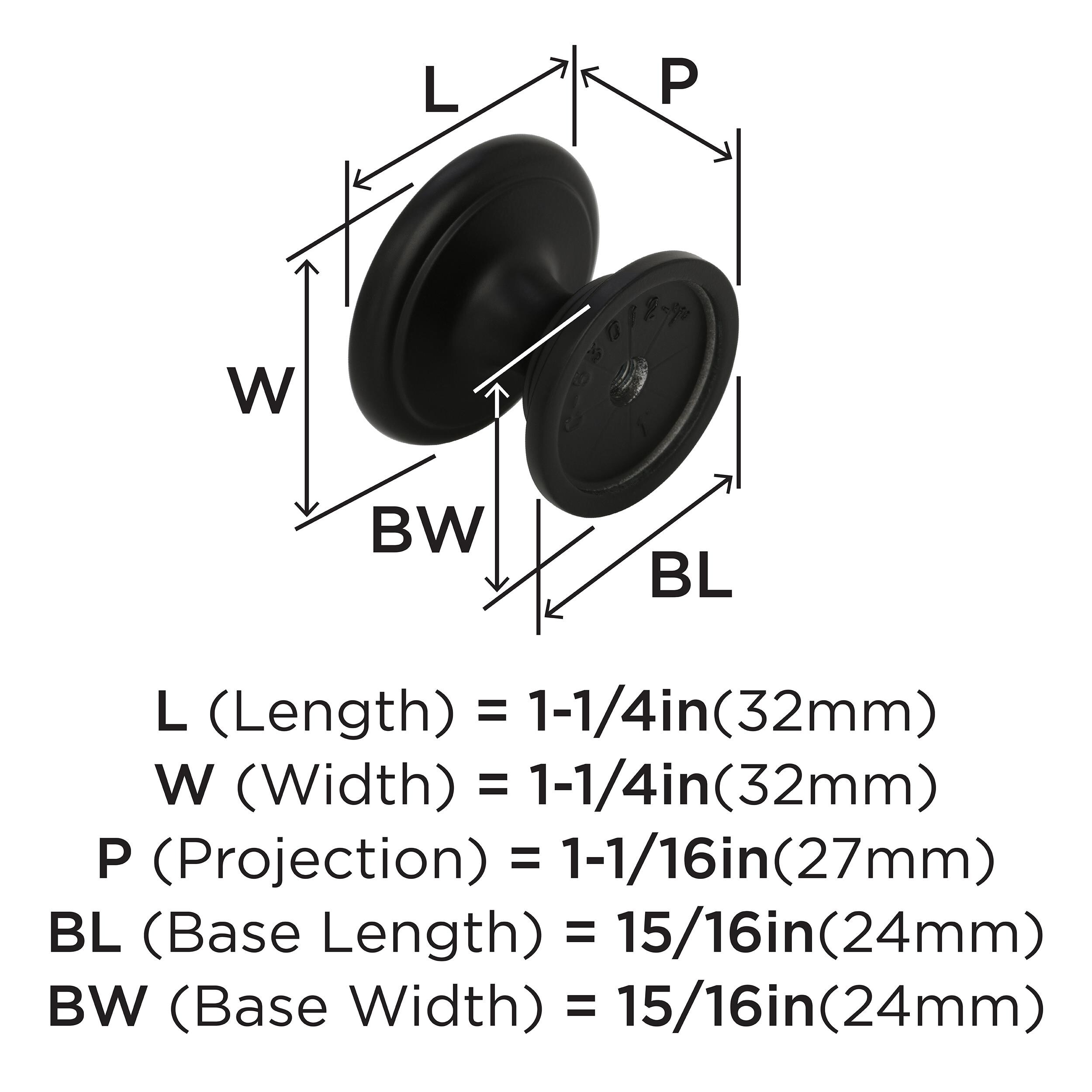 Amerock 25PK53012FB Cabinet-Knobs - View #3