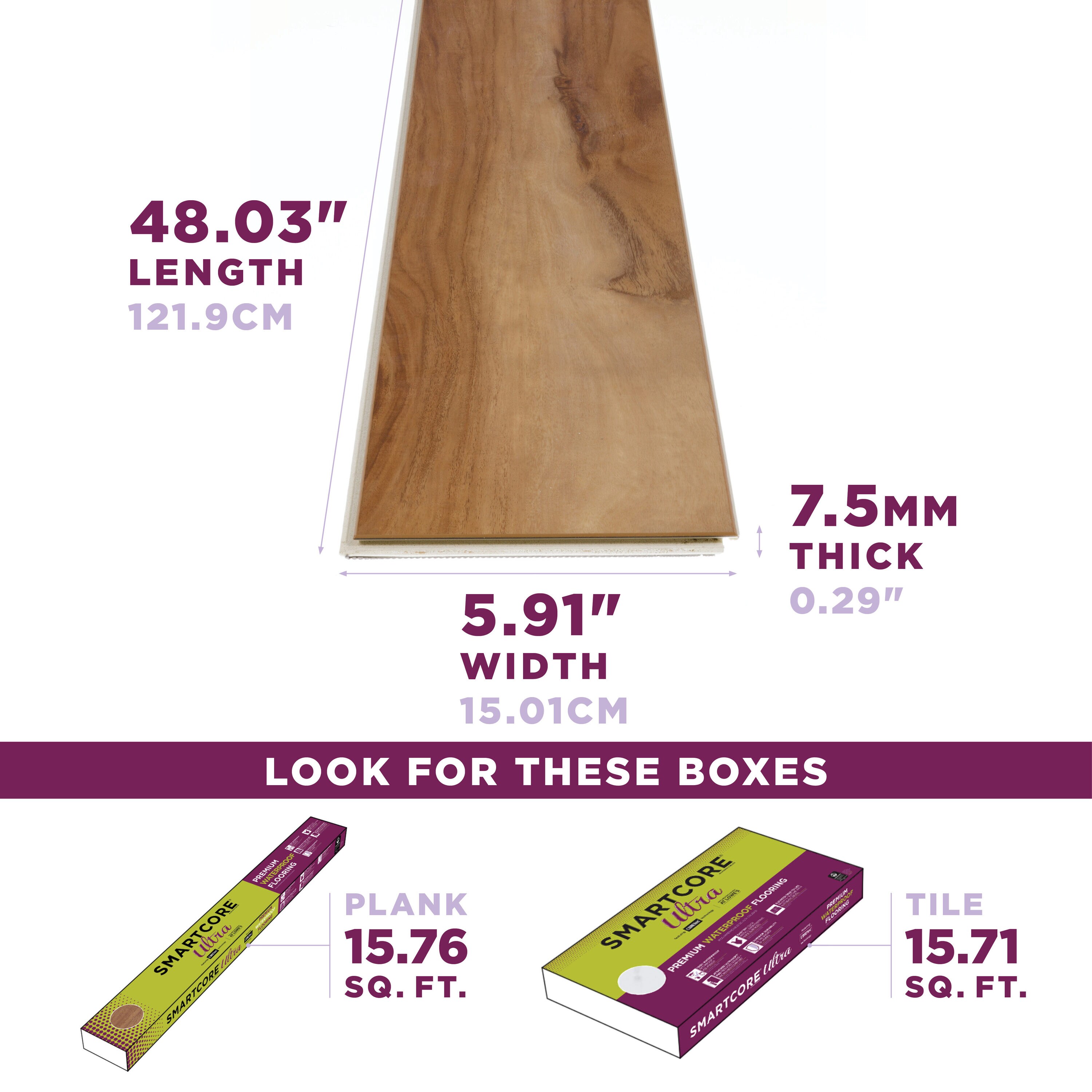 Ambient - Rigid Core Luxury Vinyl Plank, Waterproof LVP Flooring Sample,  Color: Wilde Acacia : : Home Improvement