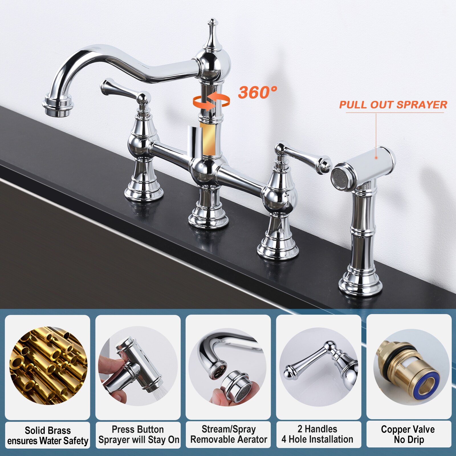 WOWOW 23115A1C-LW Kitchen-Faucets - View #5