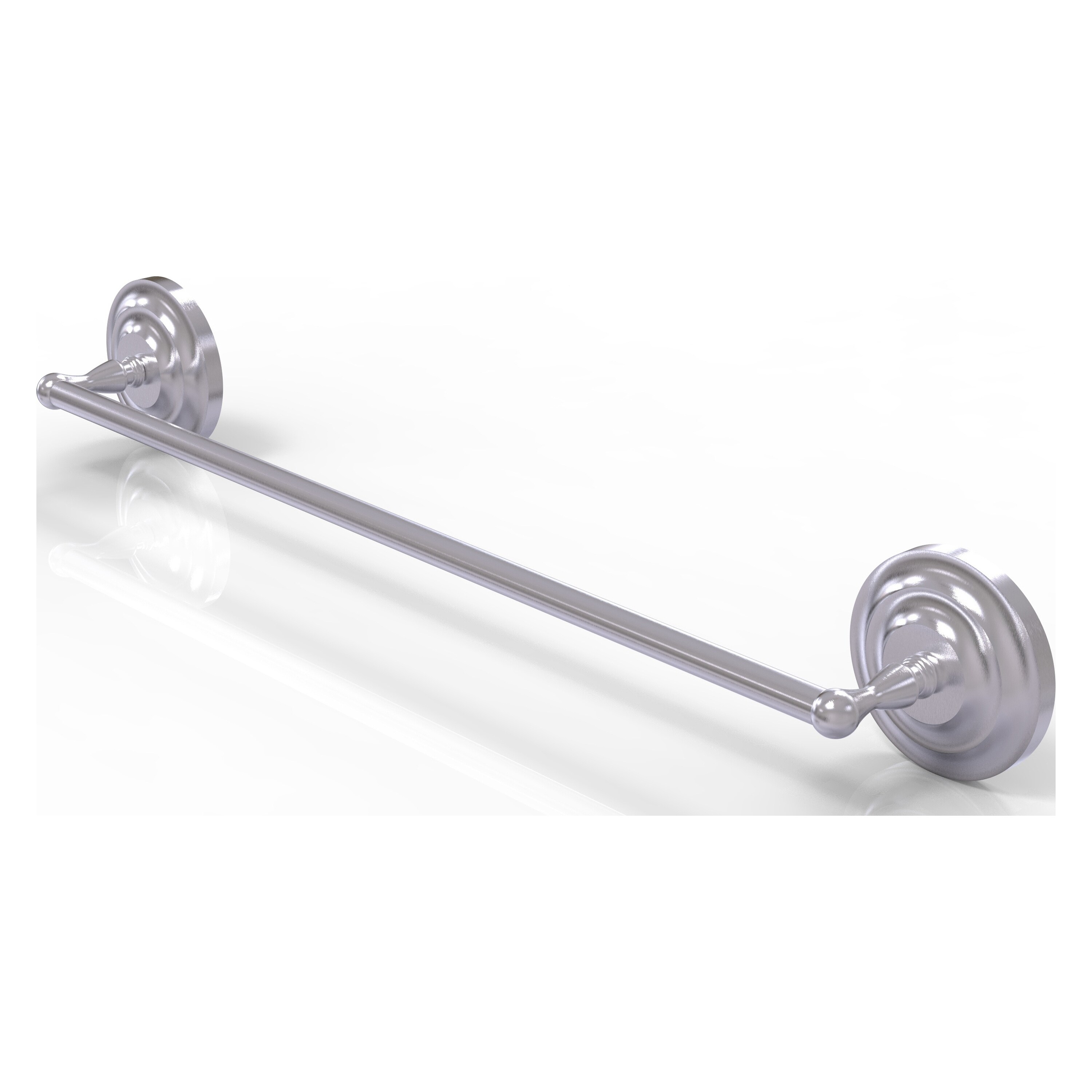 Allied Brass QN-31/18-SCH Que New 18-in Satin Chrome Wall mount Single Towel Bar