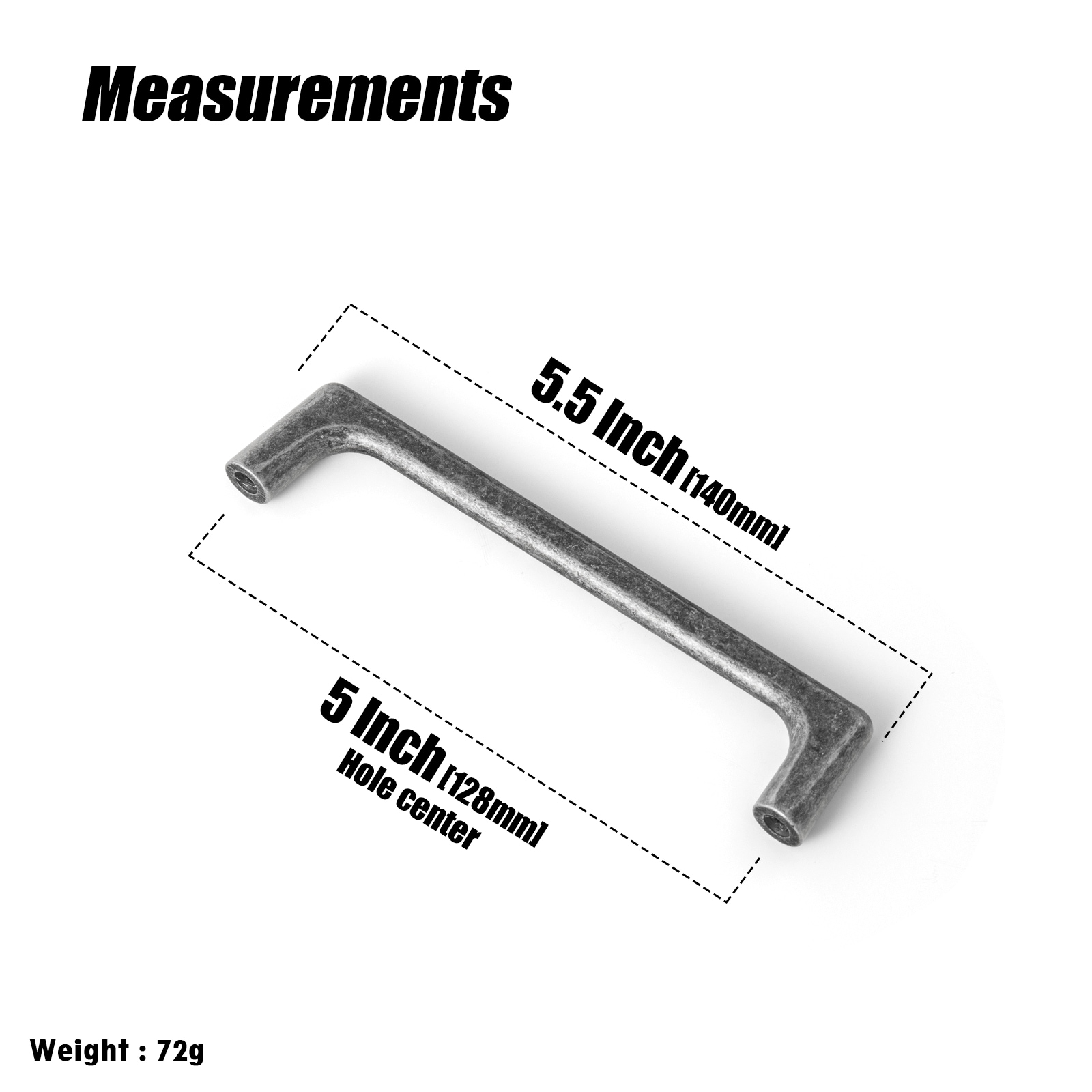 Miaokesen 052TIE-128 Cabinet-Pulls - Thumbnail View #2