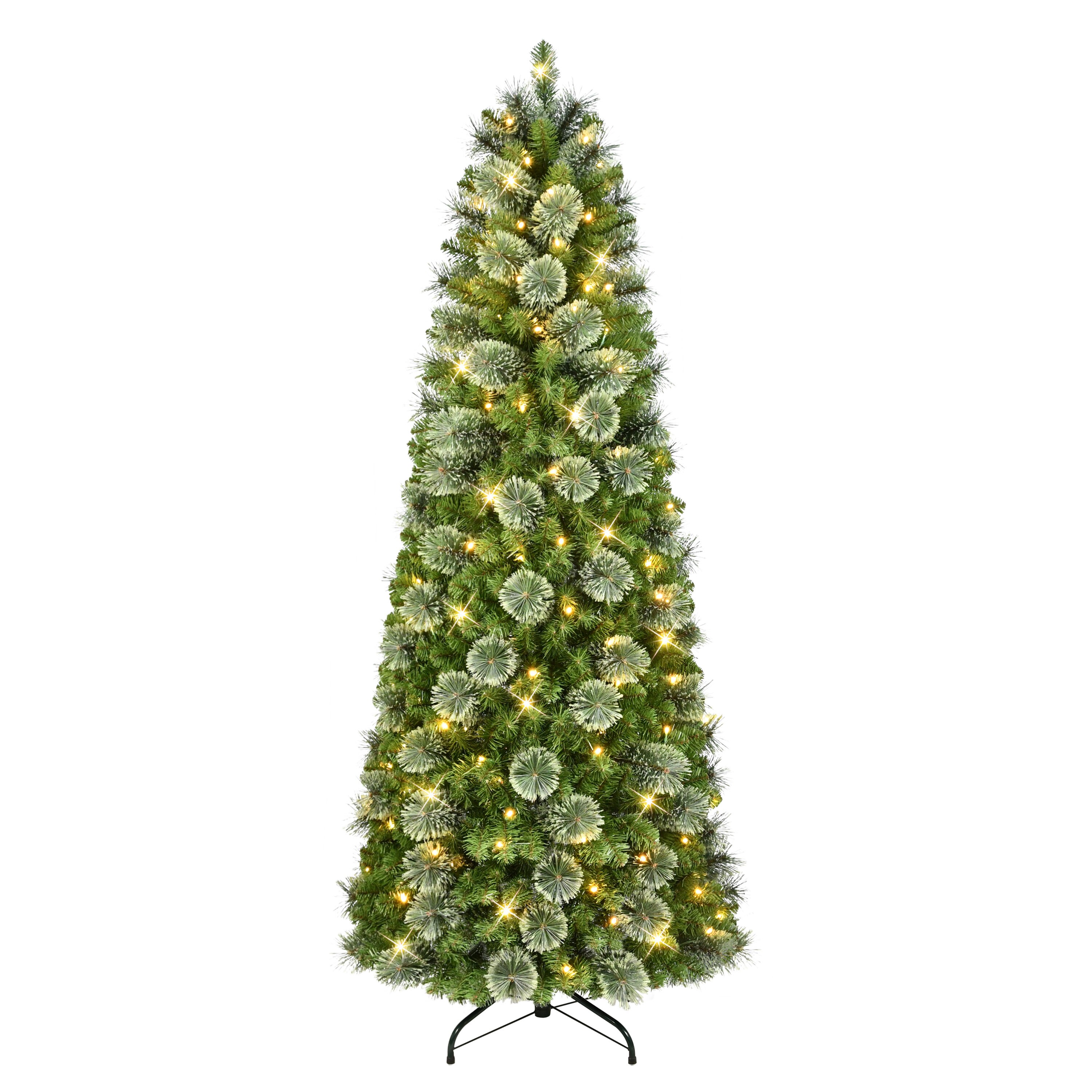 72-in Lighted Christmas Tree(s) Electrical Outlet Christmas Decor | - Puleo International POPA-60LW5K180