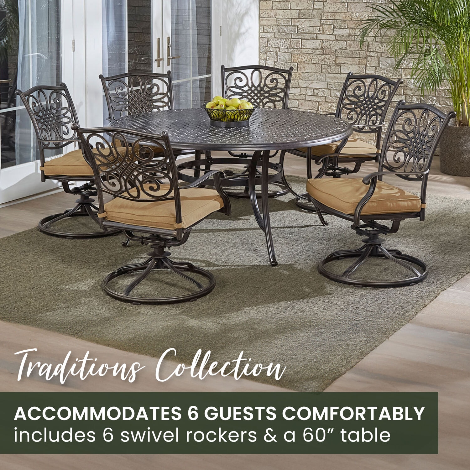 Hanover TRADDN7PCSWRD6 Patio-Dining-Sets - View #3