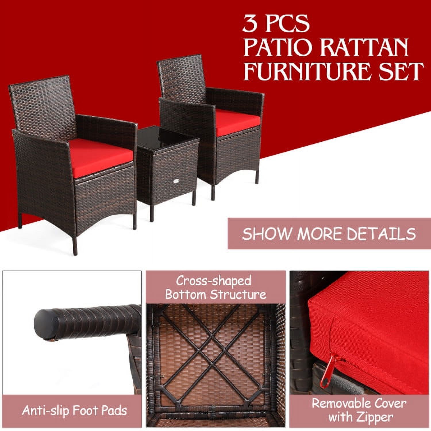 Choco Moon 5356248992269 Patio-Conversation-Sets - View #2