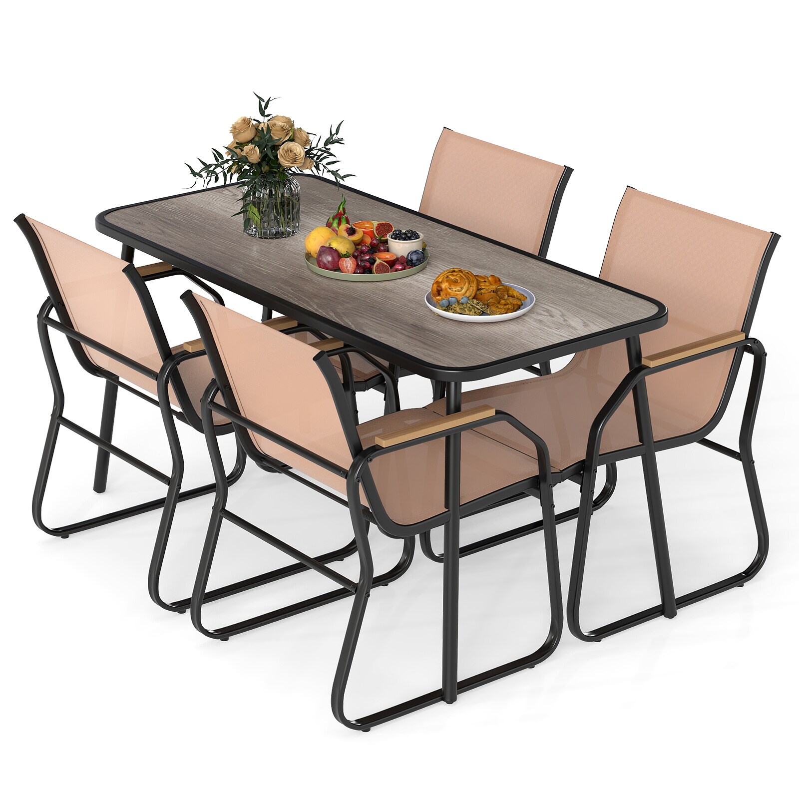 YERIVA O12243CFXDH Patio-Dining-Sets - View #2