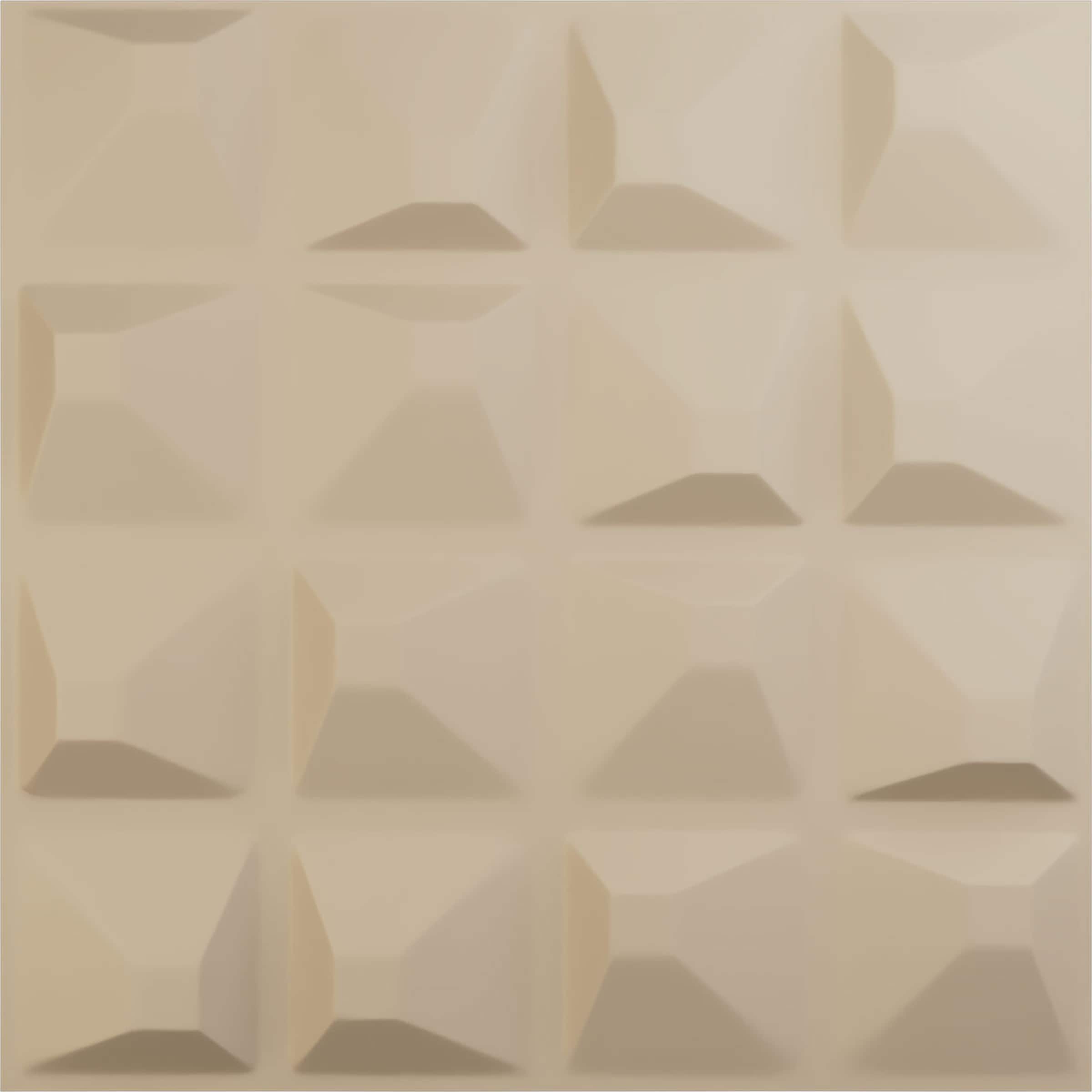 Ekena Millwork WP20X20TNGBE 19-5/8-in x 19-5/8-in Embossed Paintable/Stainable Brown/Tan PVC Wall Panel (