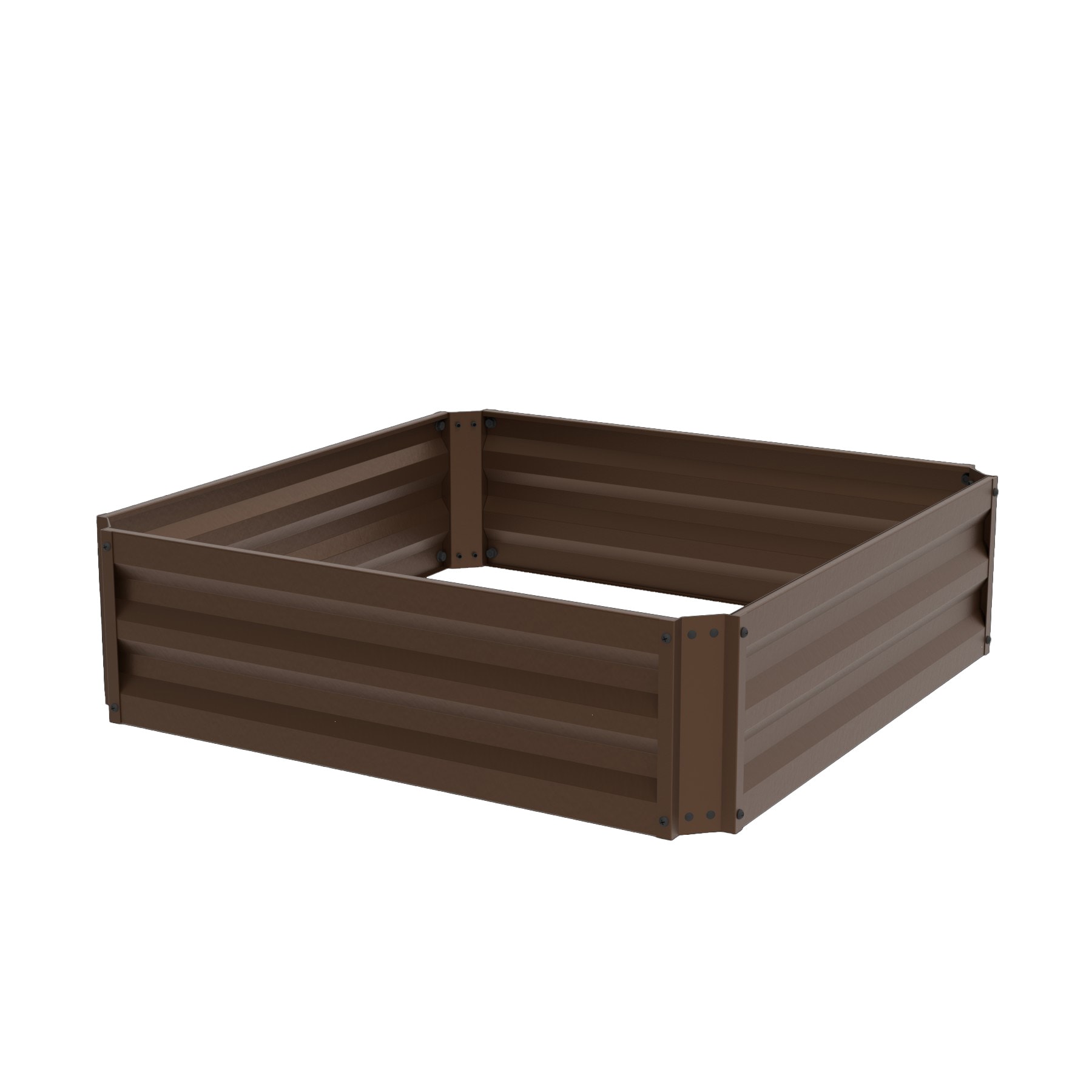 Sta-Green 82200L 7.5-cu ft 36-in W x 36-in L x 10-in H Brown Rust Resistant Metal Raised Garden Bed