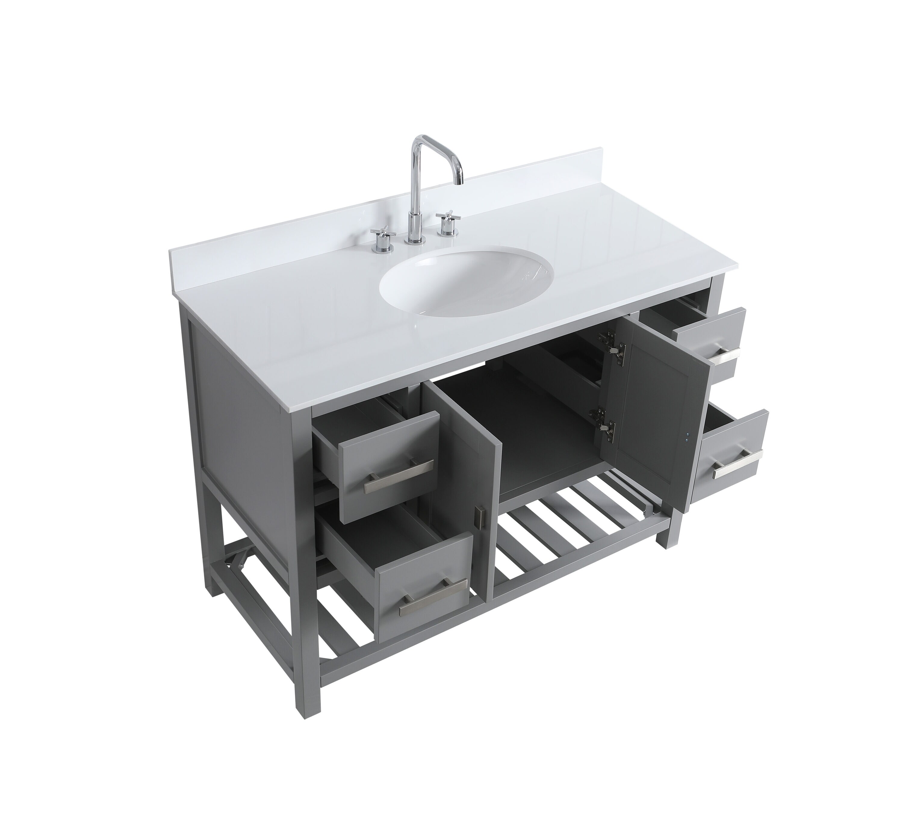 Design Element DEC055-48-GY-CB vanities - View #5