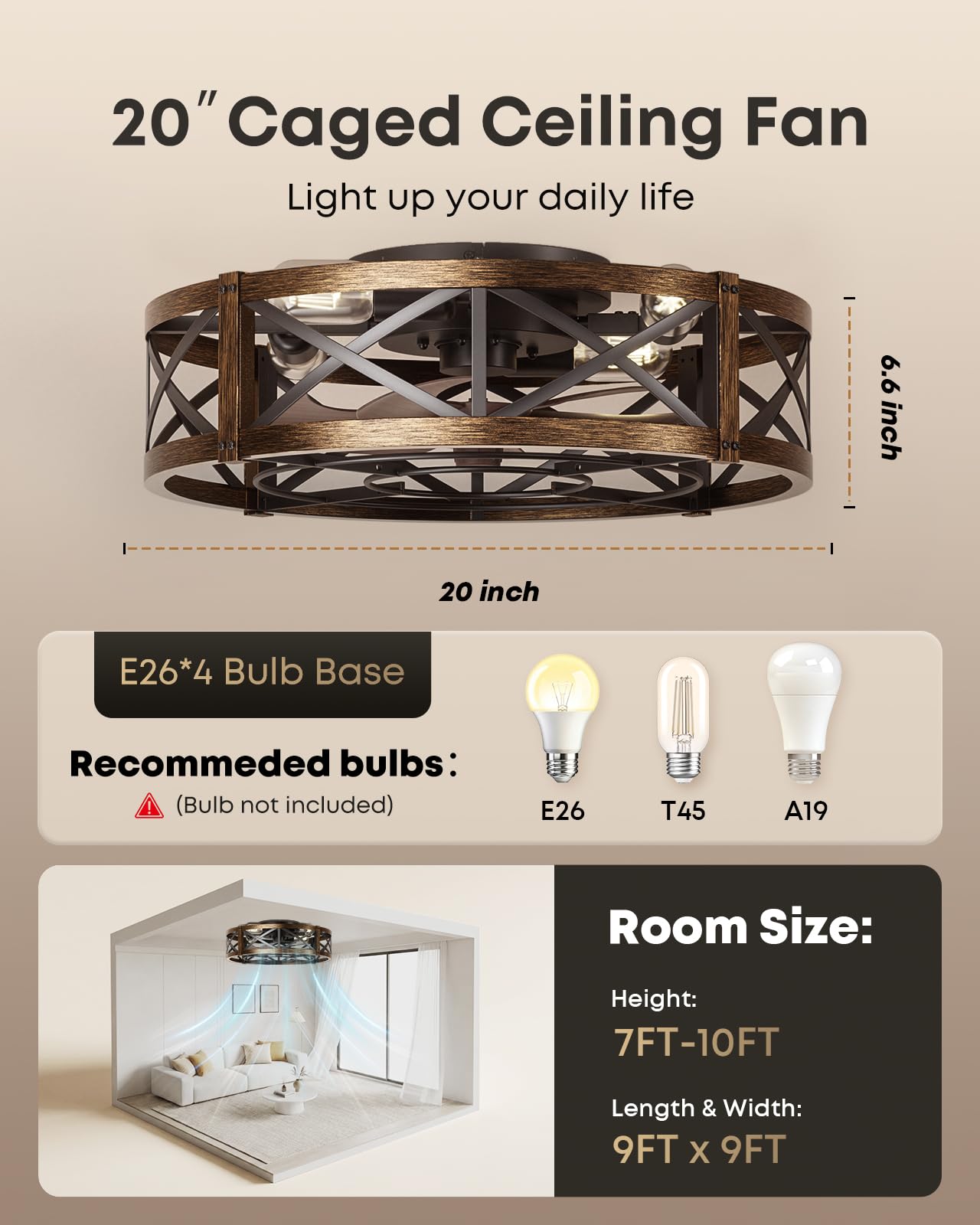 ITOPFOX LIT0713I099 Ceiling-Fans - View #6