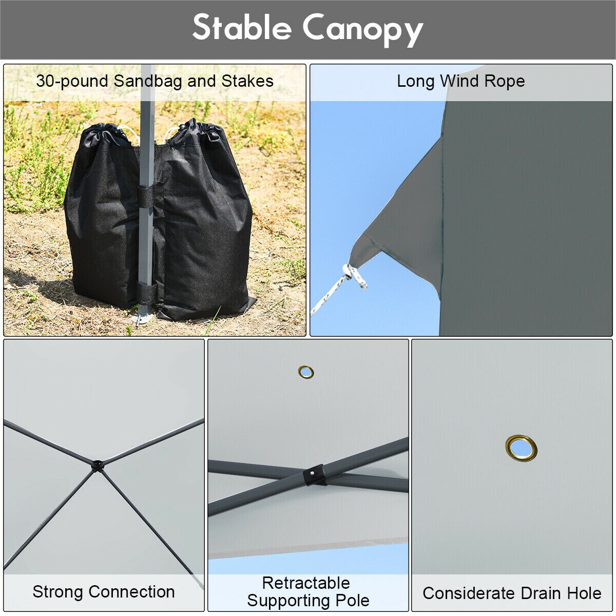 Clihome CWCH-OP70299GR Canopies-Sl - View #9