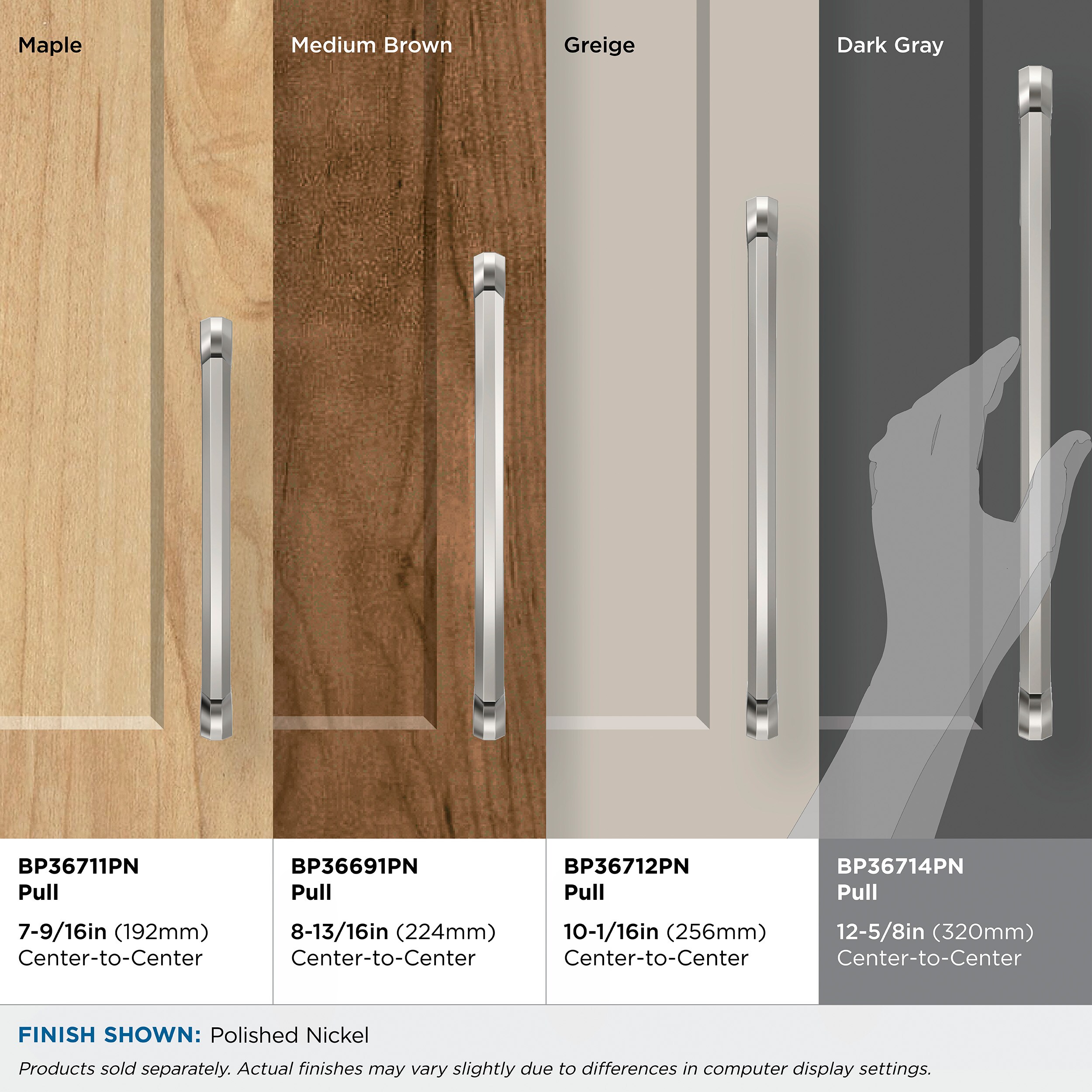 Amerock BP36714PN Cabinet-Pulls - View #8