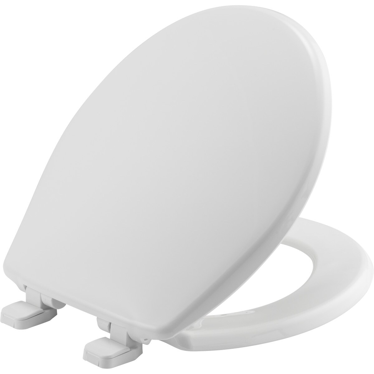 Mansfield Elongated Closed Front White Plastic Standard Toilet Seat MP1600-001 