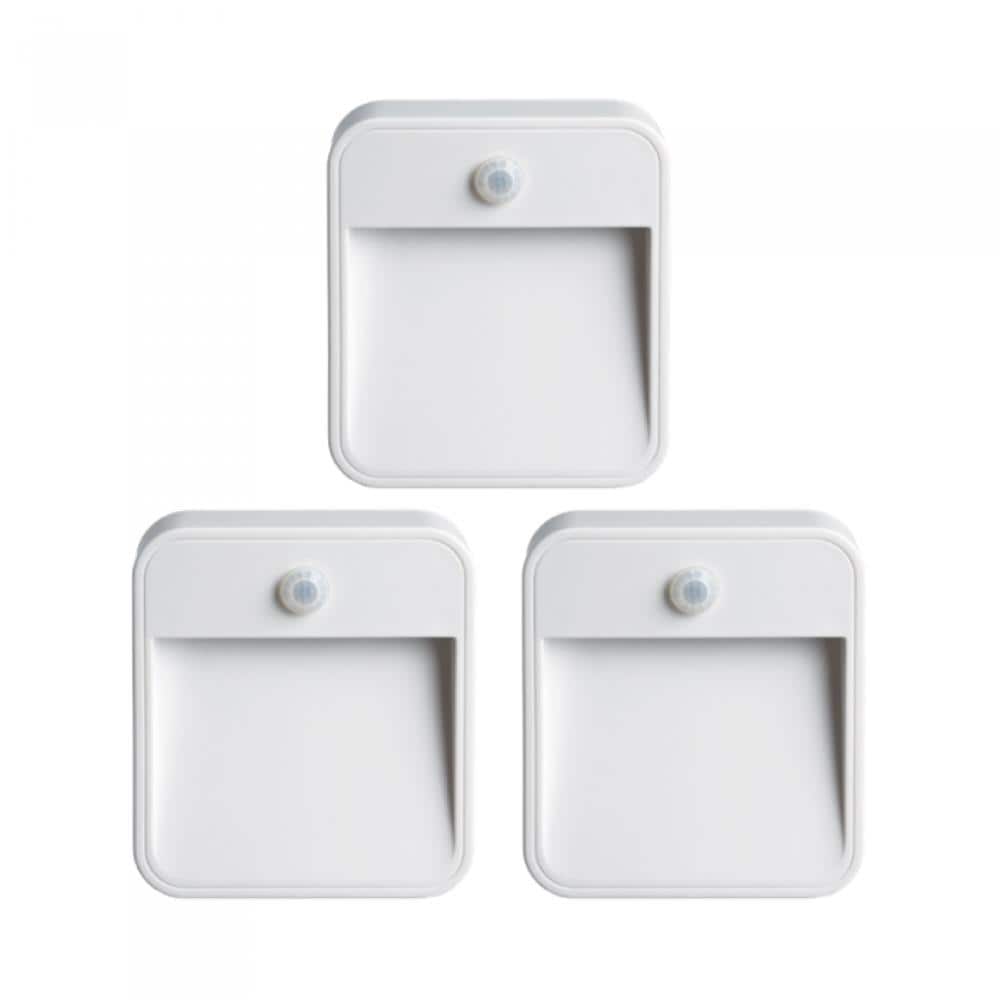 Mount 6-Pck Mr Beams Motion Sensor Safety Pathway Night Light No-Wire Adhesive 