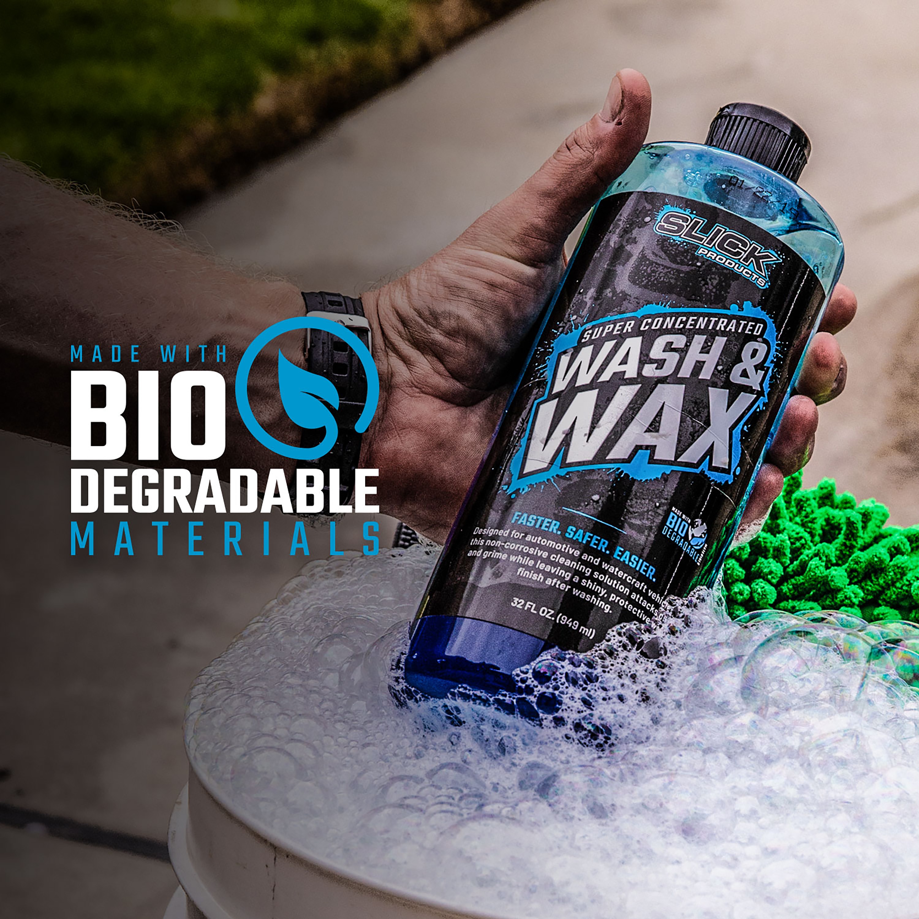 Snow Joe Slick Products- Wash + Wax 32oz 32 oz. Vehicle and Boat Pressure  Washer Cleaner in the Pressure Washer Cleaning Solutions department at
