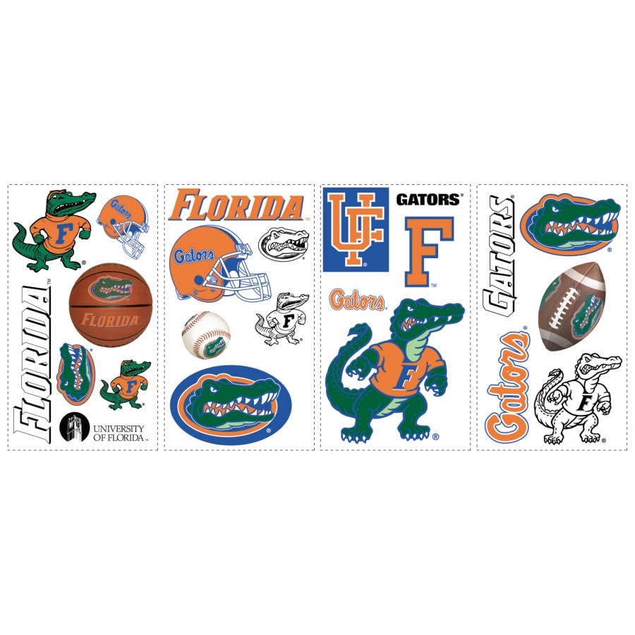 5 Inch Albert Gator Logo Decal UF University of Florida Gators FL Removable Wall Sticker Art NCAA Home Room Decor 5 12 by 3 12 Inches