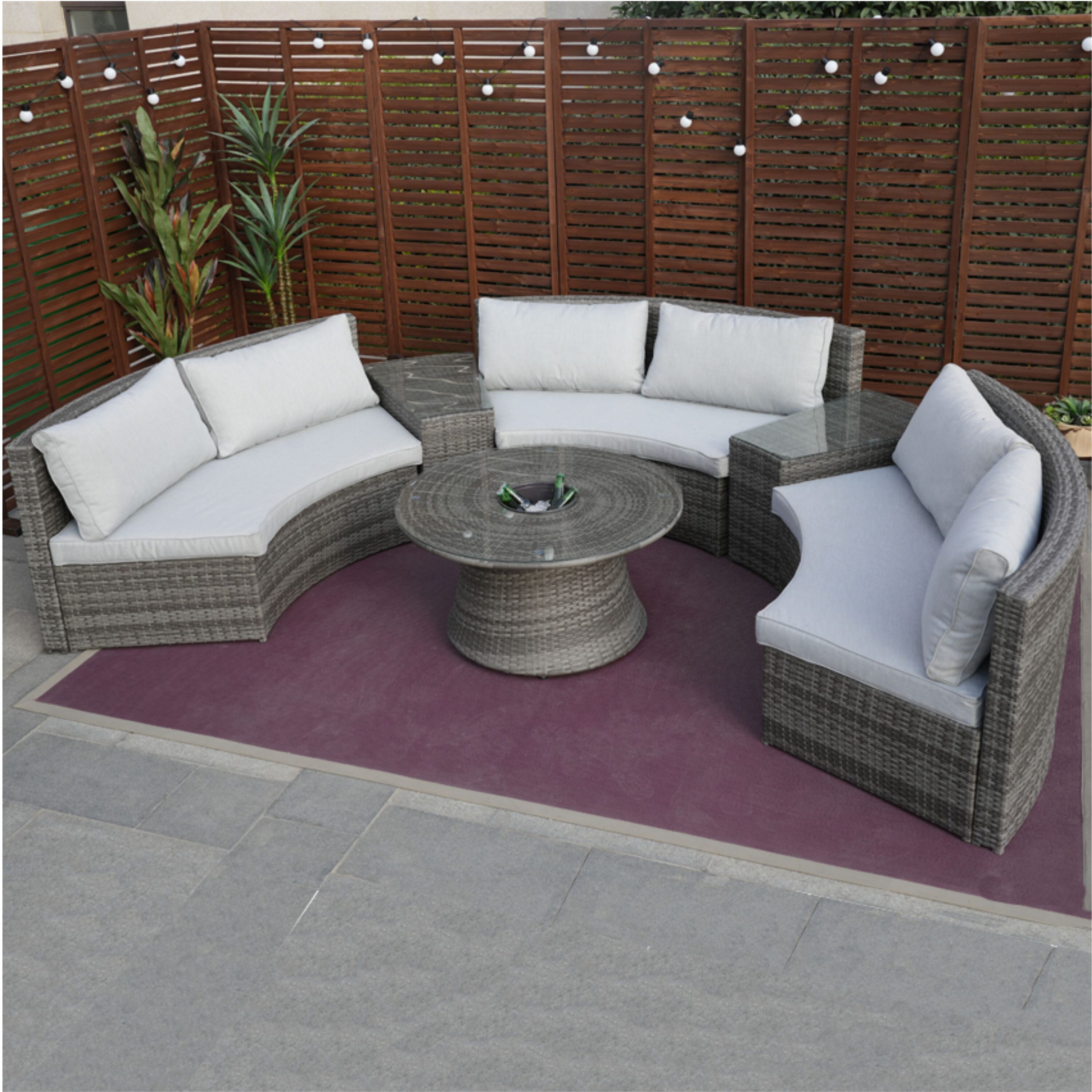 Direct Wicker DWS-1205B-GRAY Patio-Conversation-Sets - View #3