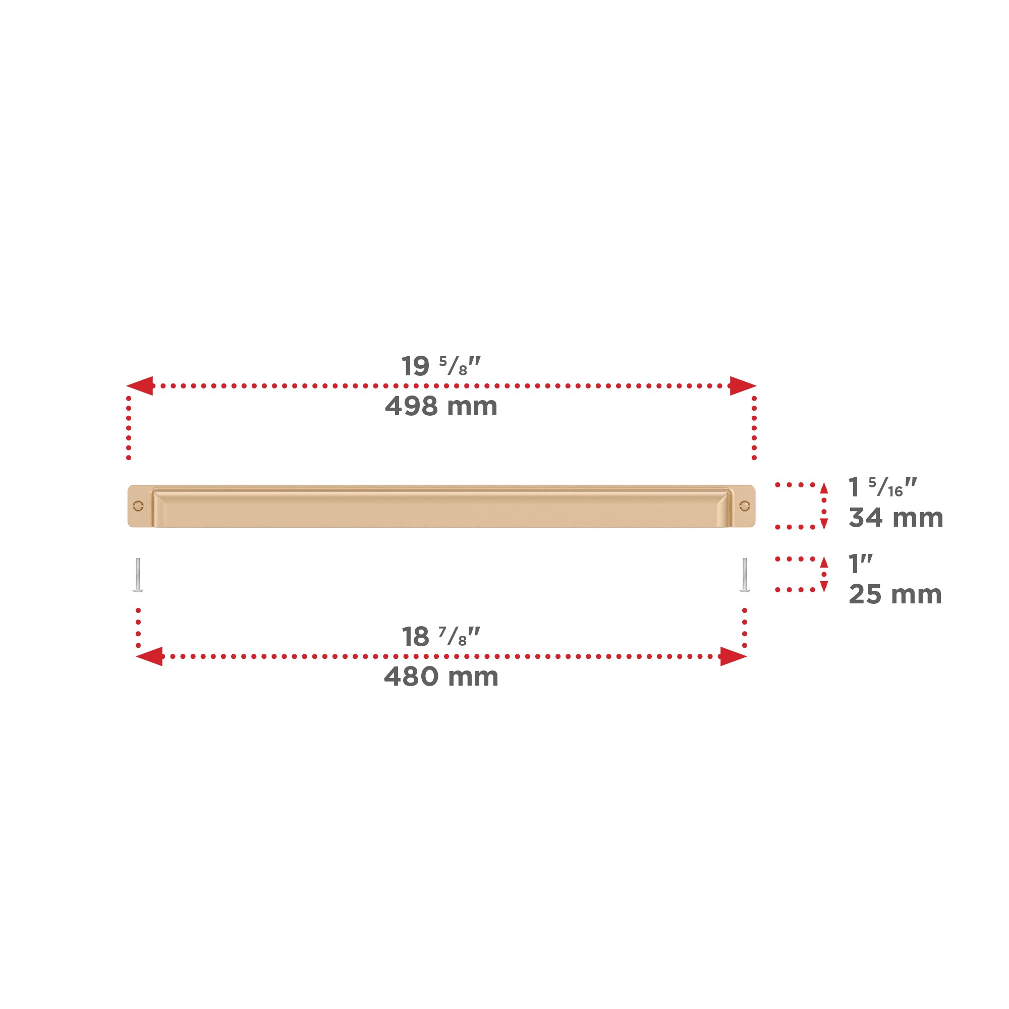 Richelieu BP8716480CHBRZ Cabinet-Pulls - View #4