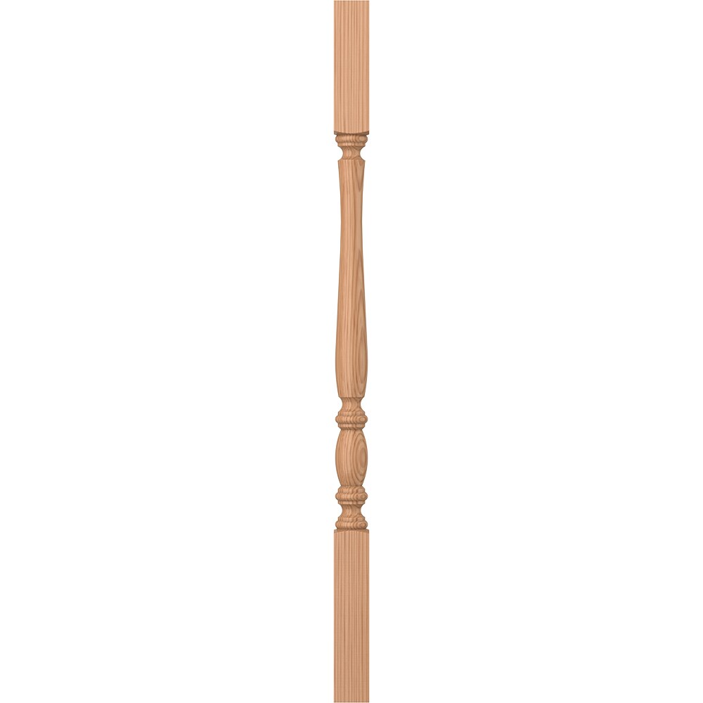 L.J. Smith Stair Systems LJP-2105-AL 34 34-in x 1.75-in Unfinished Alder Square Top Stair Baluster
