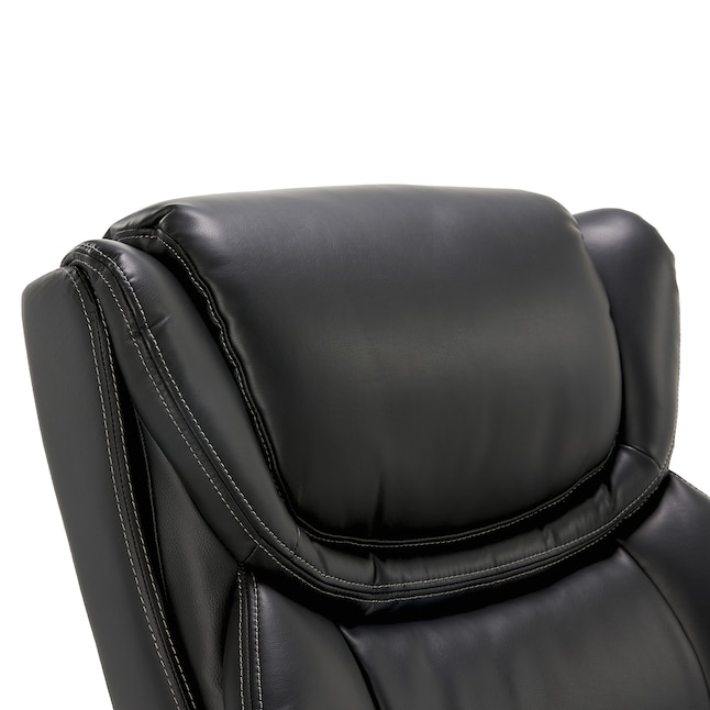 La-Z-Boy Harnett Black Bonded Leather Traditional Ergonomic La-Z-Boy Harnett Black Bonded Leather Traditional Ergonomic