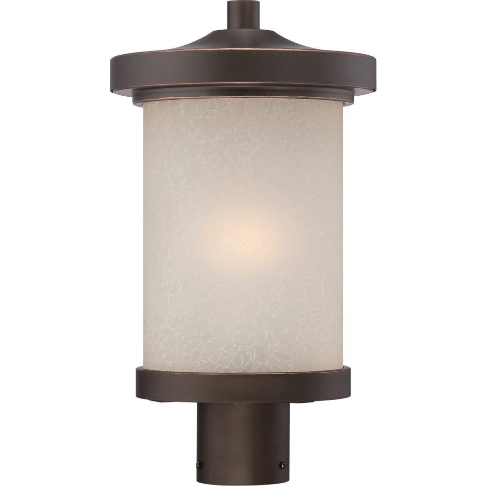  LW-SC542819 16.13-in Mahogany Bronze Transitional Outdoor Light Post Lantern