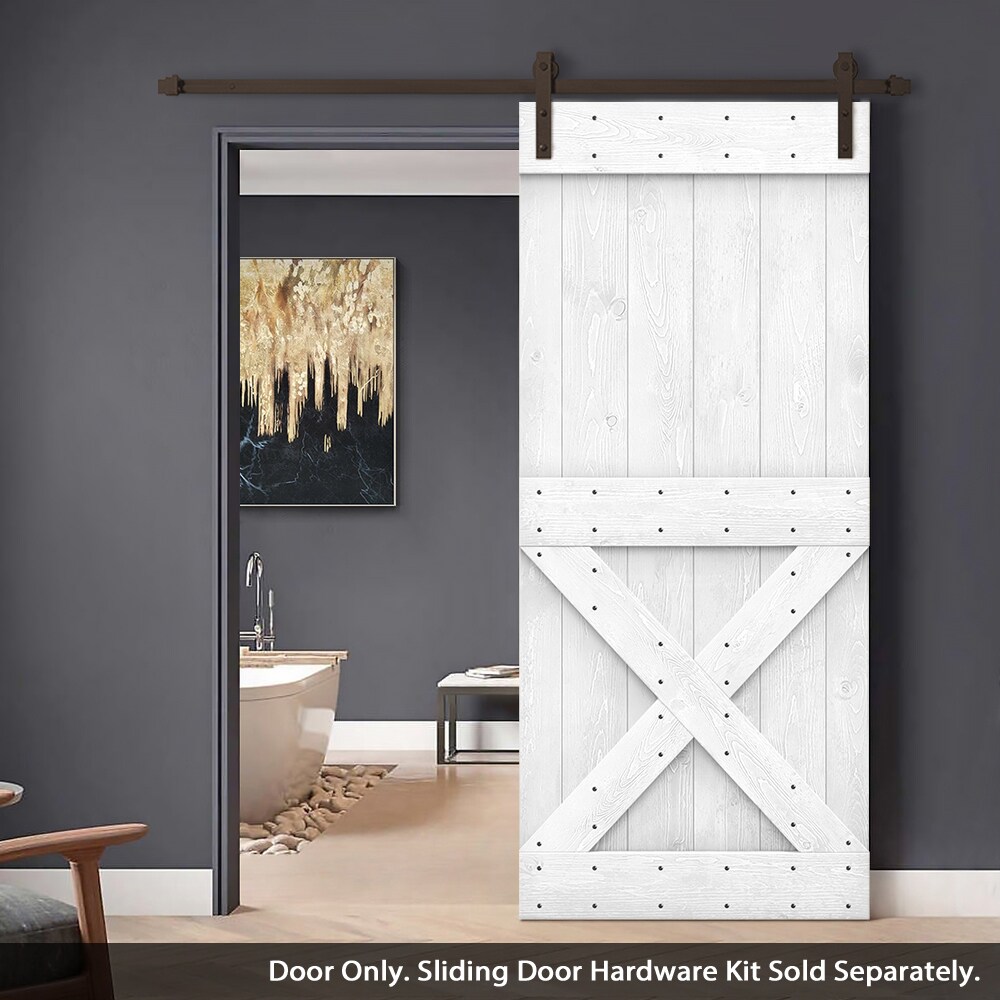 CALHOME DOOR-ASM-011-38WT Barn-Doors - View #2