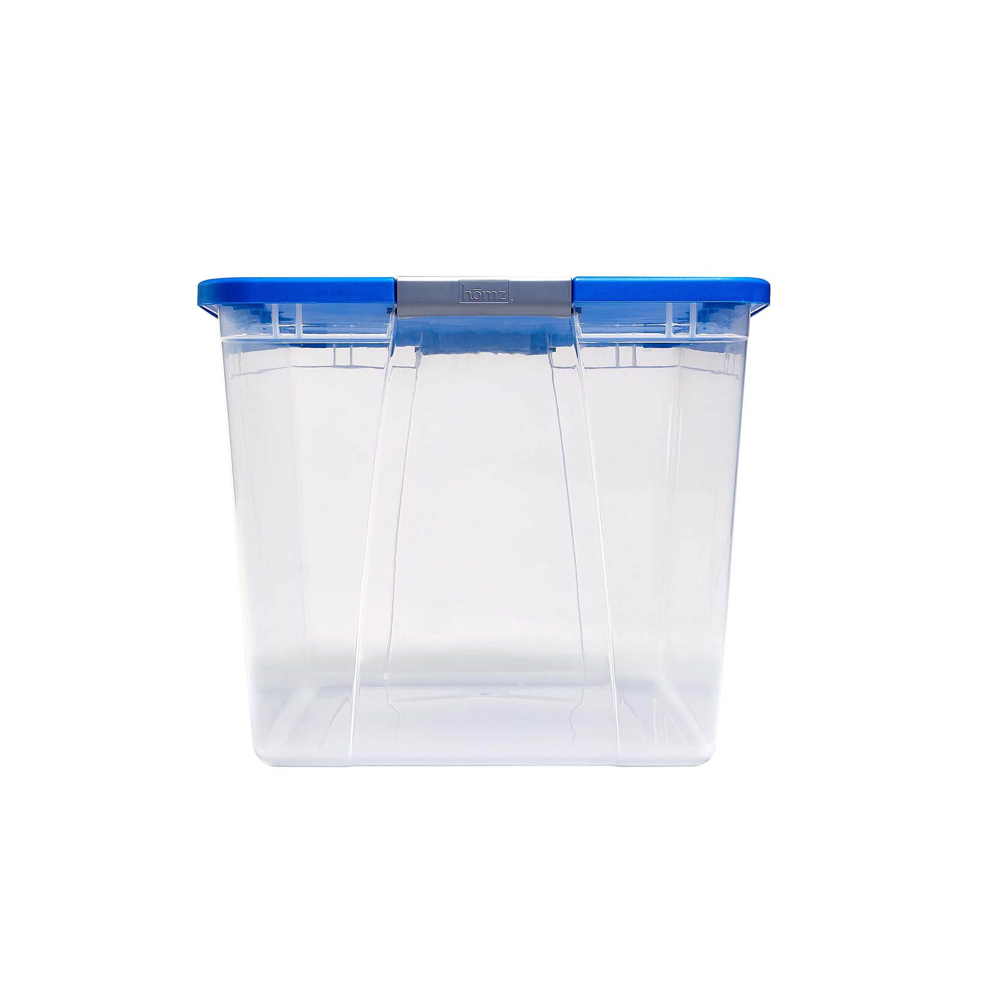 Homz 64 Qt Clear Storage Organizing Container Bin with Latching