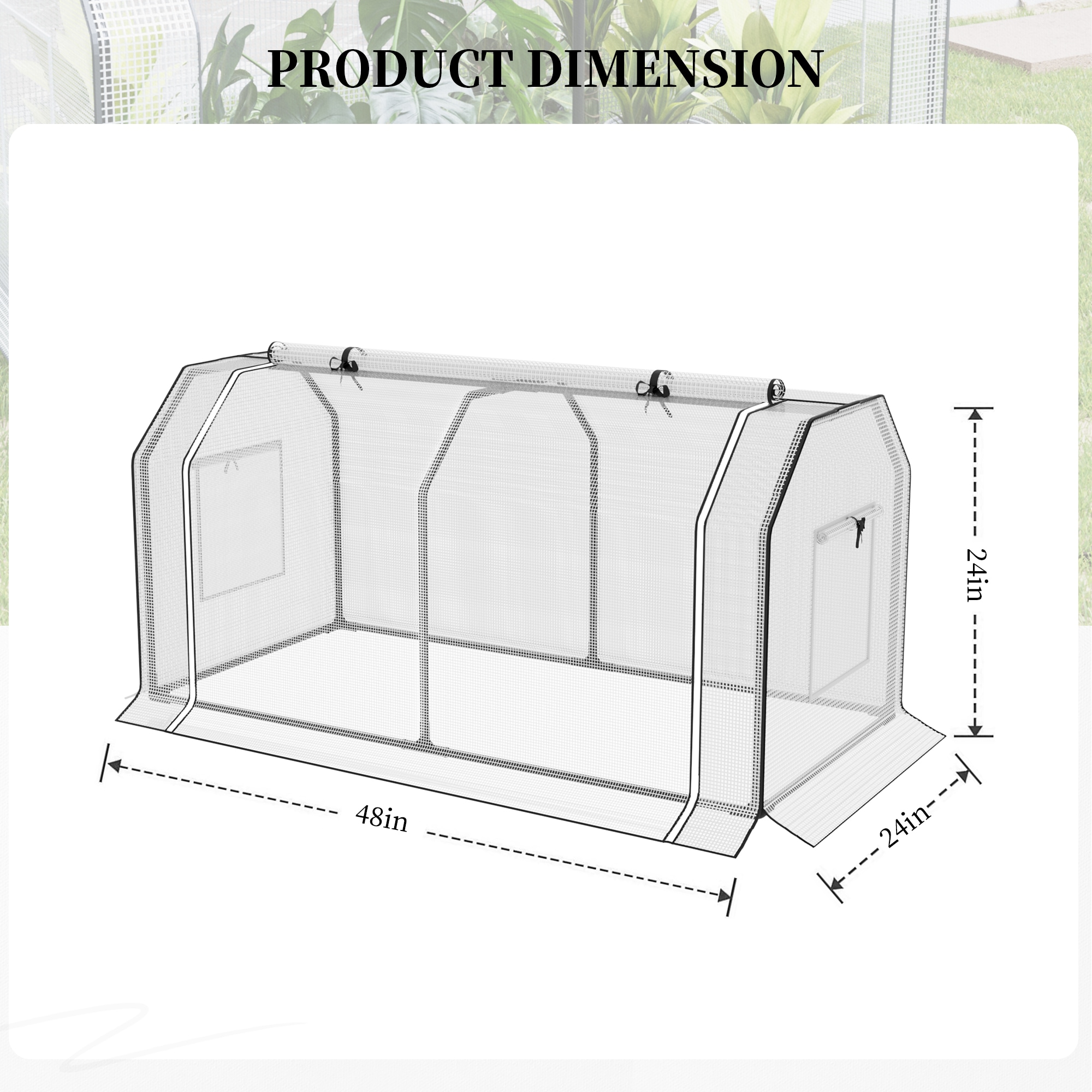 Patio Watcher 56-BLZ greenhouses - View #3