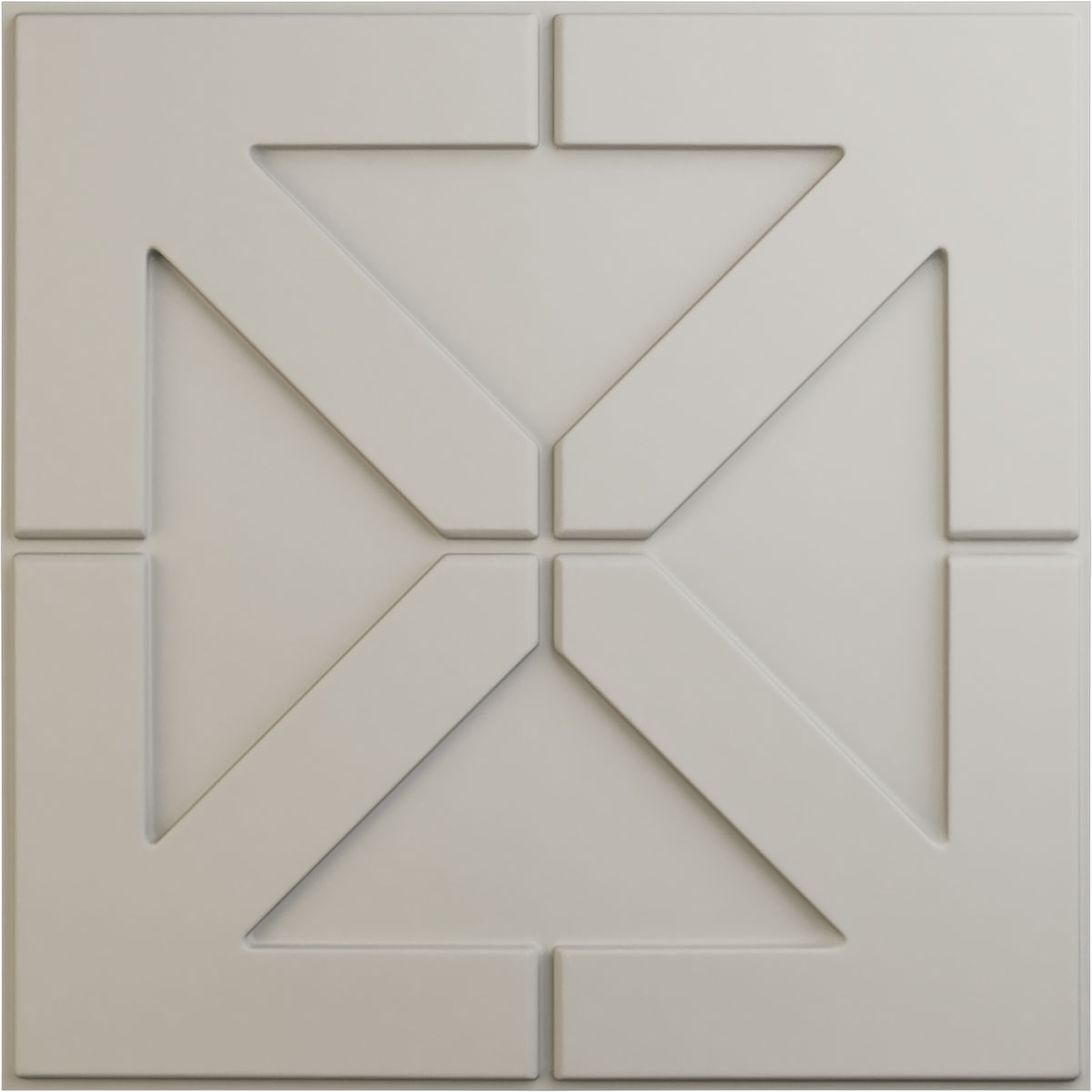 Ekena Millwork WP20X20XAGBW 19-5/8-in x 19-5/8-in Embossed Paintable/Stainable Off-white PVC Abstract Wall Panel ( 2.67-sq ft )