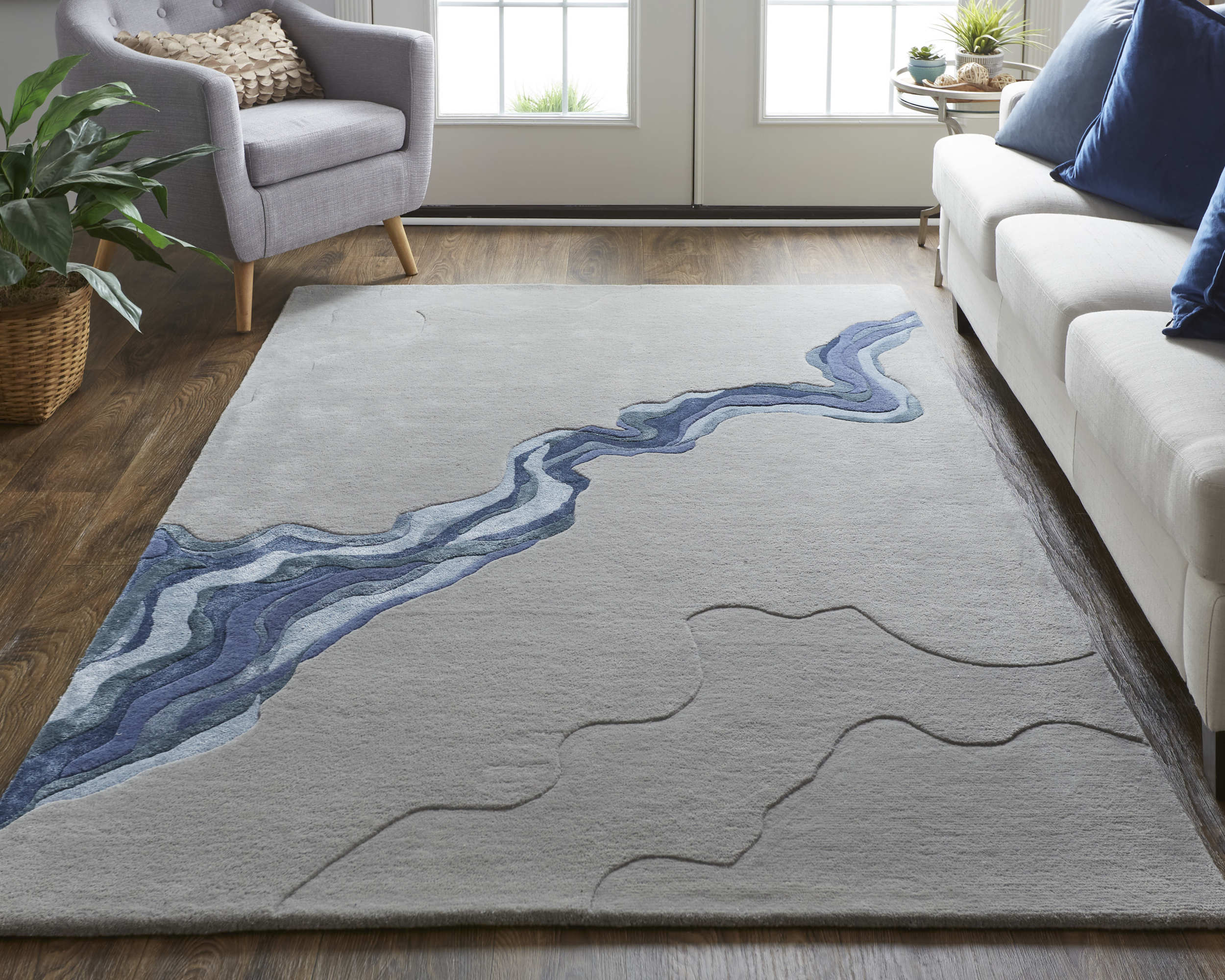 Room Envy SERR8853GRYBLUF00 rugs - View #4