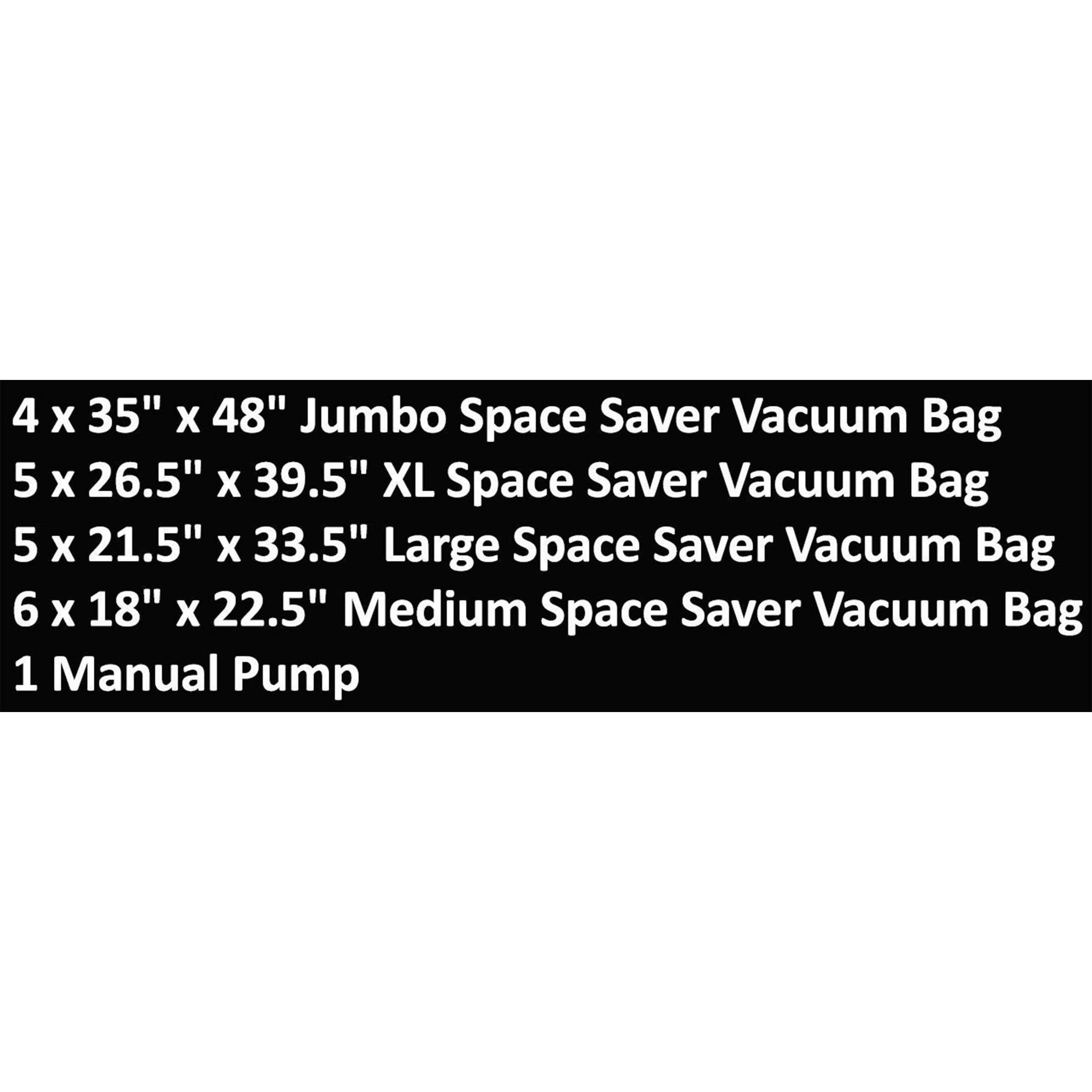  20 Pack Vacuum Storage Bags, Space Saver Bags (4 Jumbo