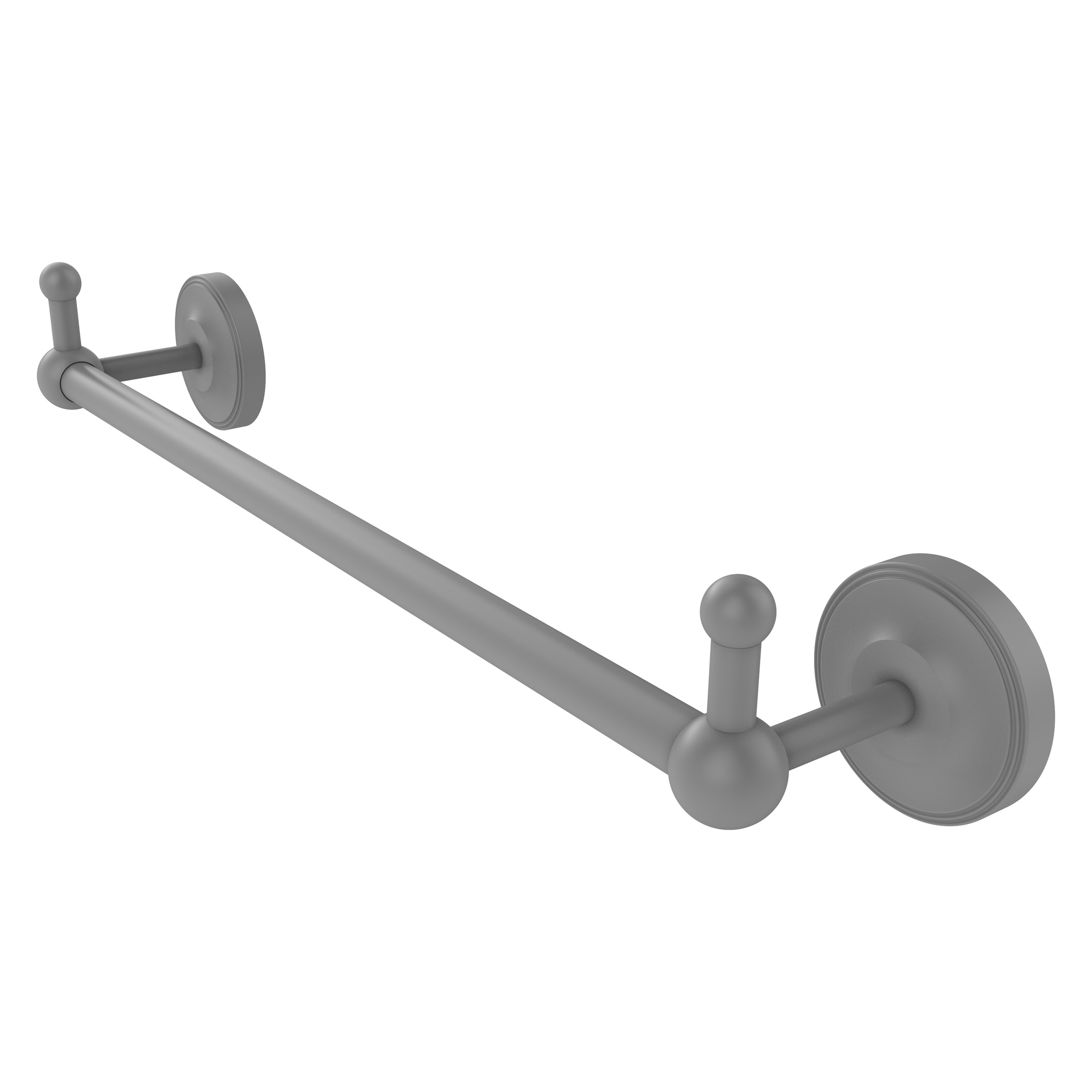 Allied Brass PR-41-36-PEG-GYM Prestige Regal 36-in Matte Gray Wall mount Single Towel Bar