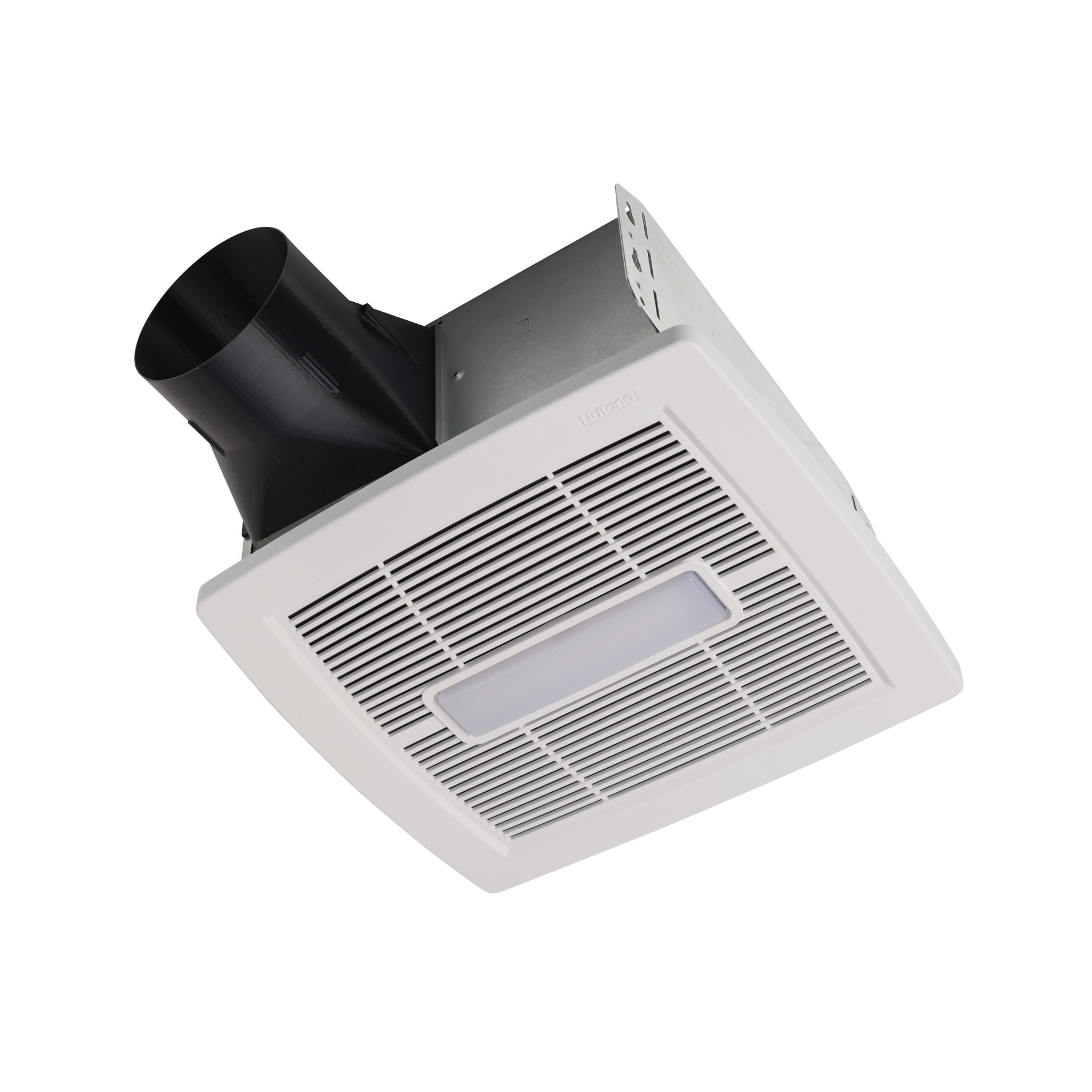 Broan Flex DC 0.4-Sone 80-CFM White Lighted Bathroom Fan