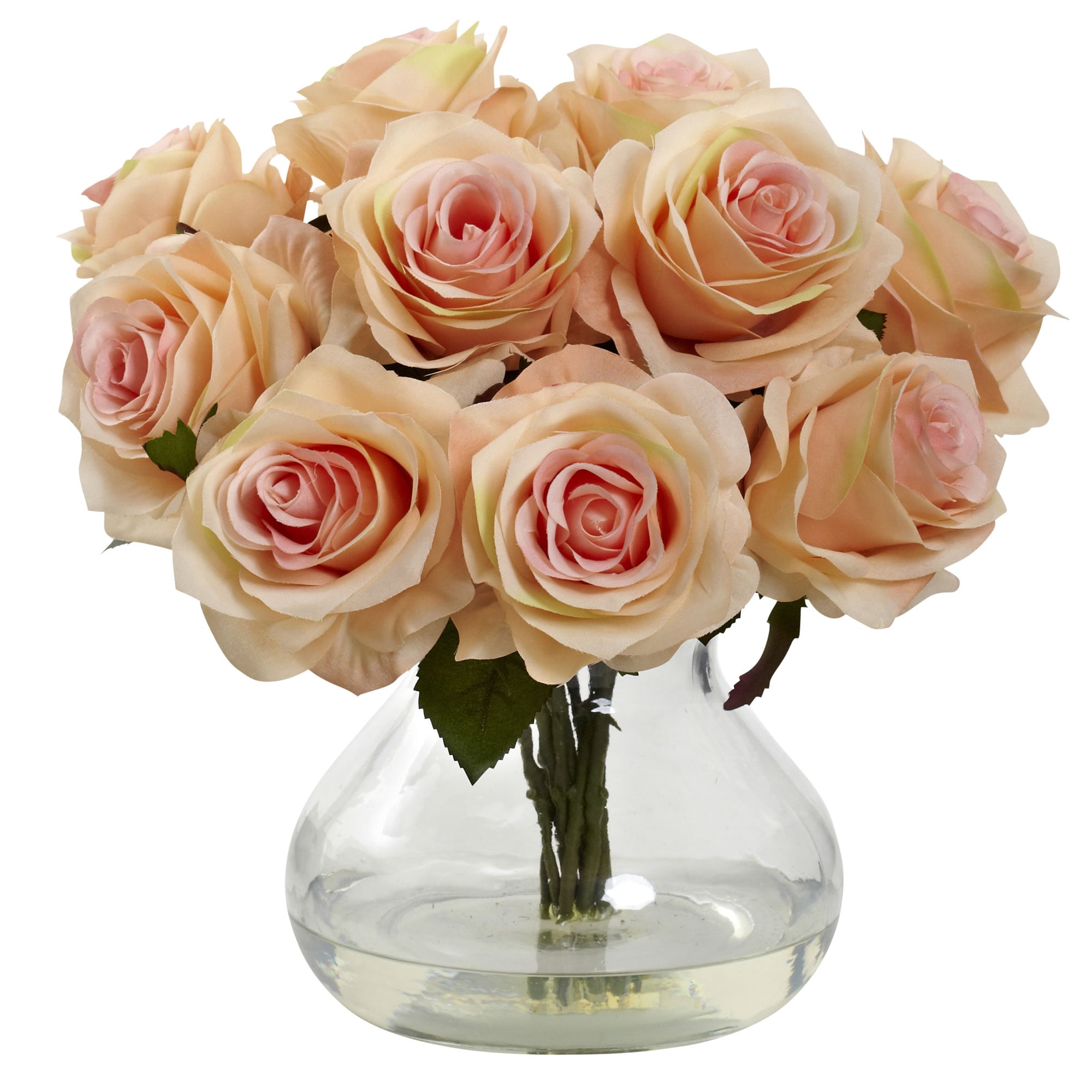 Nearly Natural 1367-PH 11-in Peach Indoor Silk Artificial Flower