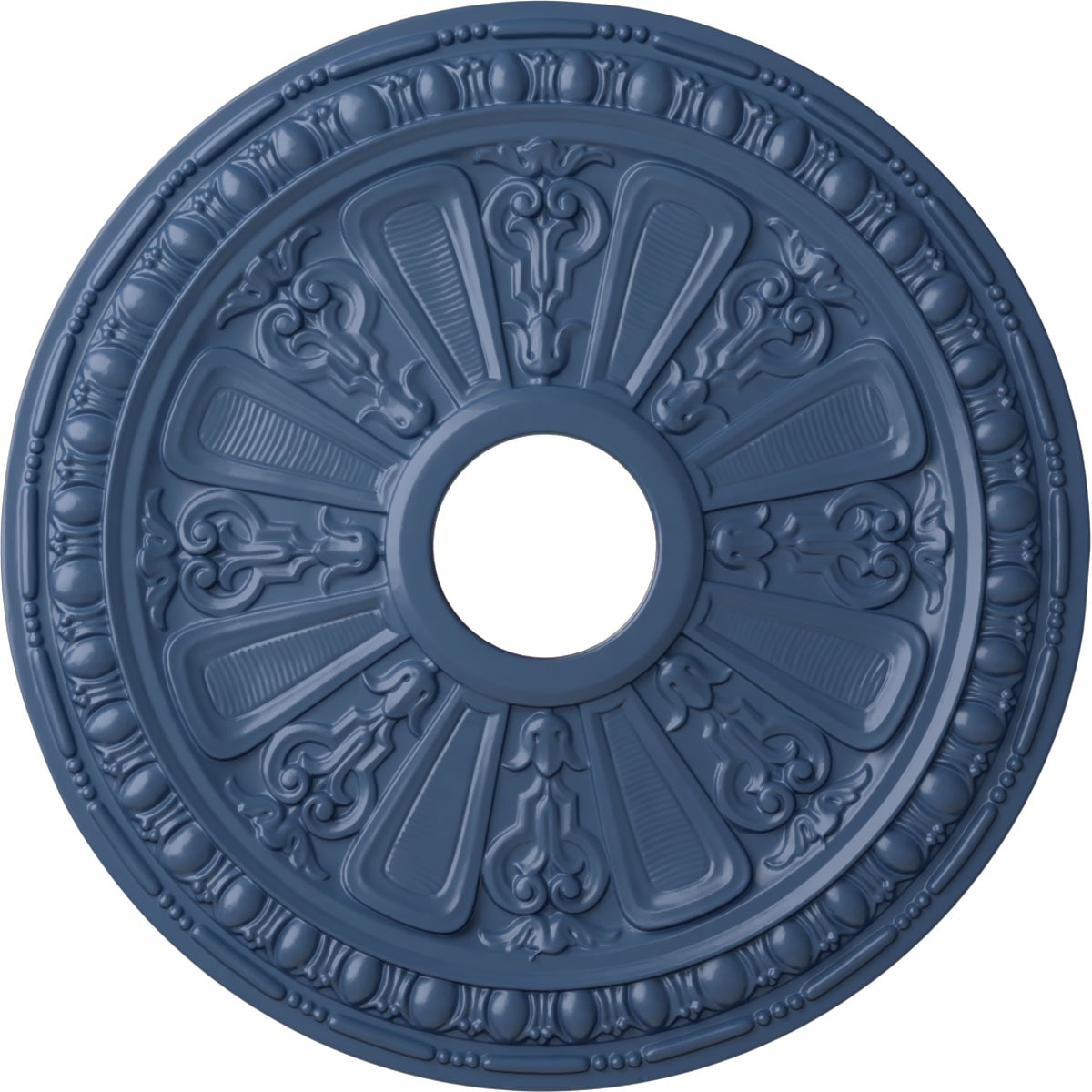 Ekena Millwork CM18RAAMF Raymond 18.125-in W x 18.125-in L Painted Americana Polyurethane Whole Ceiling Medallion