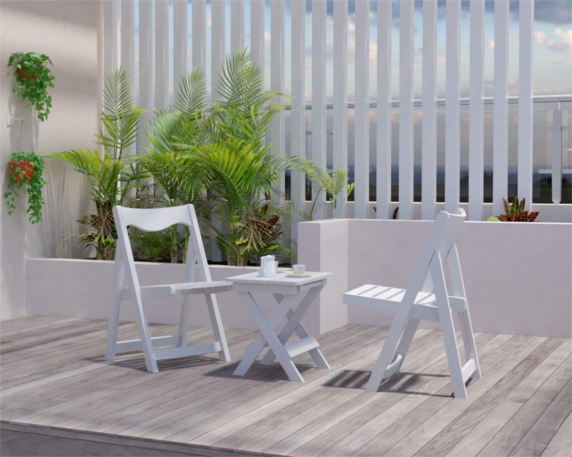 Forclover HYFAS06WH Patio-Conversation-Sets - View #3