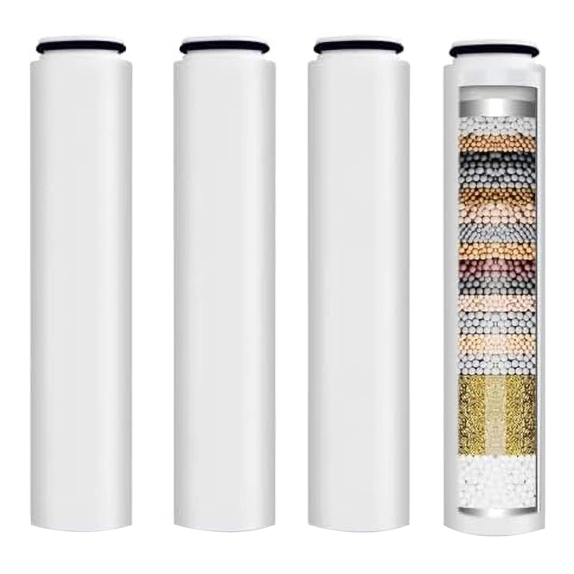 Etokfoks EFT1003D23 4 Pack Replacement Filters Compatible With Handheld Shower Head Water Filter For Softening Removes Chlorine White