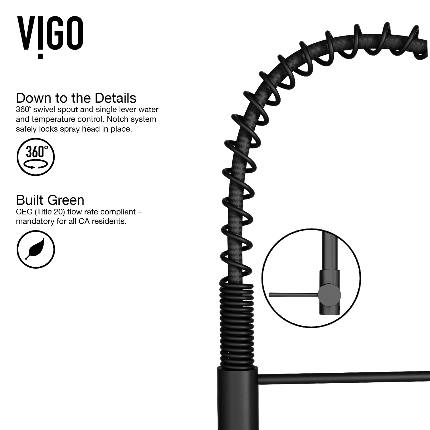 VIGO VG02032MBK2 Kitchen-Faucets - View #9