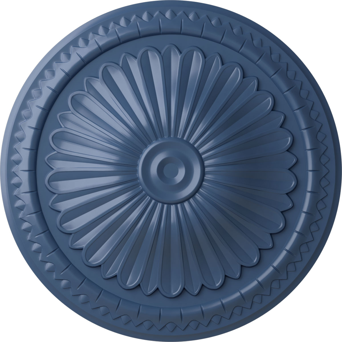 Ekena Millwork CM14AXAMF Alexa 15-in W x 15-in L Painted Americana Polyurethane Whole Ceiling Medallion