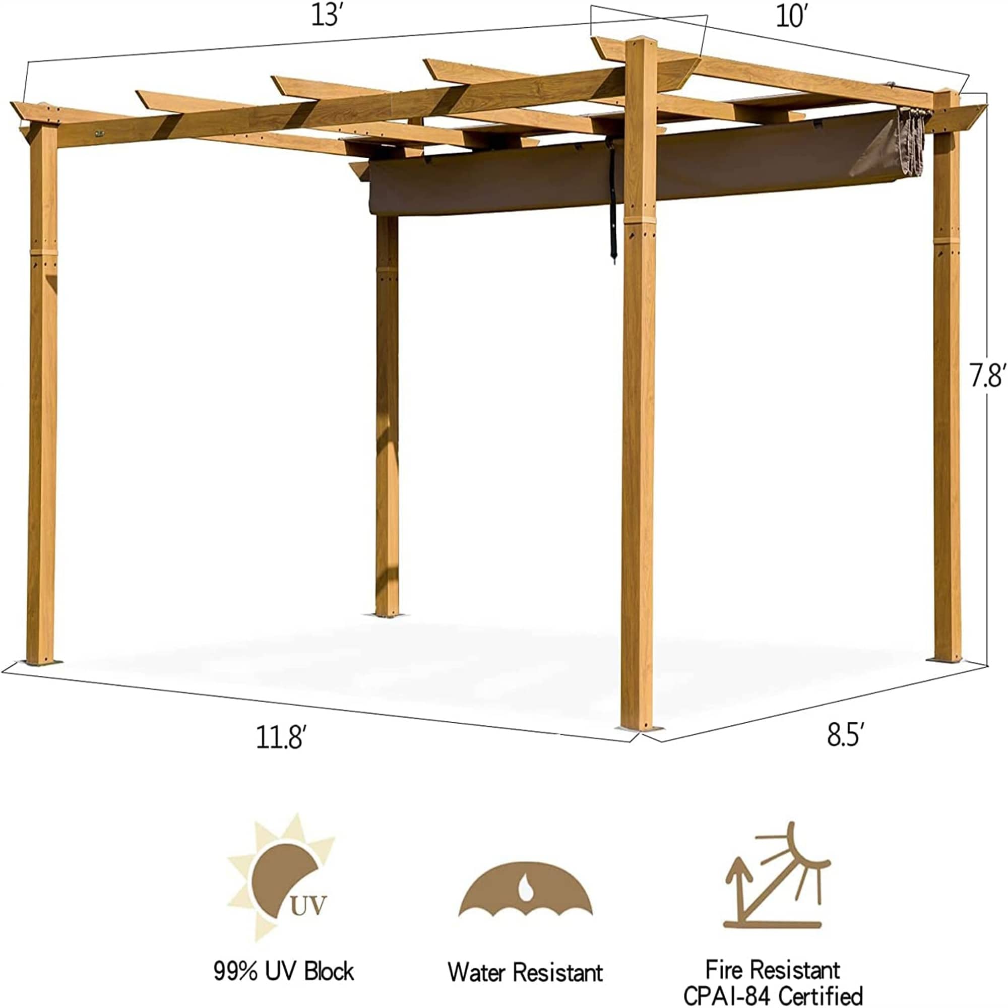 Forclover MOMNCPLGA09 Wood-Resin-Gazebos - View #2