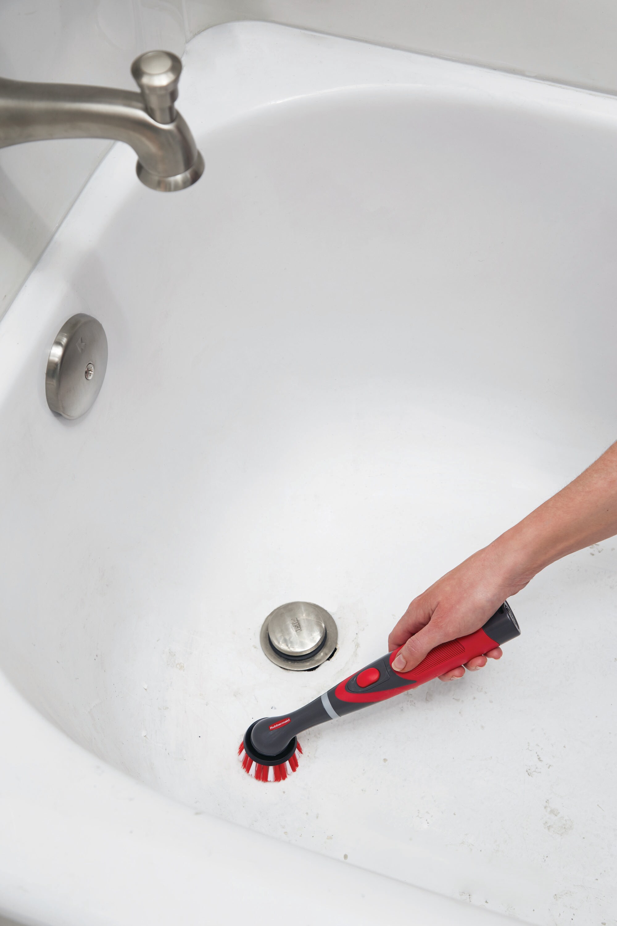 Rubbermaid Poly Fiber Soft Tile and Grout Brush in the Power