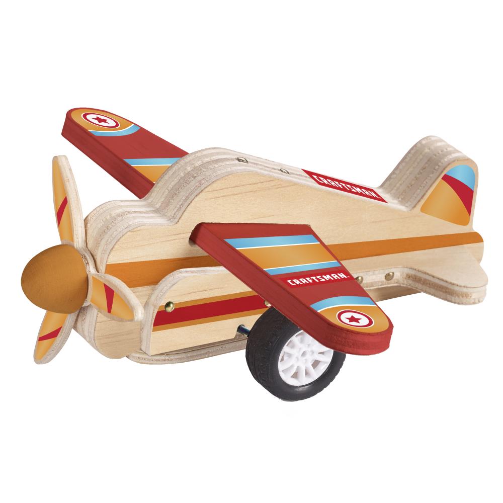 Build Real Wooden Airplane & Race Car LOT of 2 Arts/Crafts Toy Wood Model Kits 