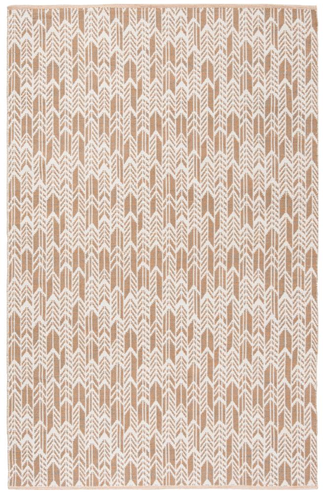 Safavieh MTK609D-8 Montauk Mazo 8 x 10 (ft) Cotton Orange/Ivory Rectangular Indoor Coastal Area rug