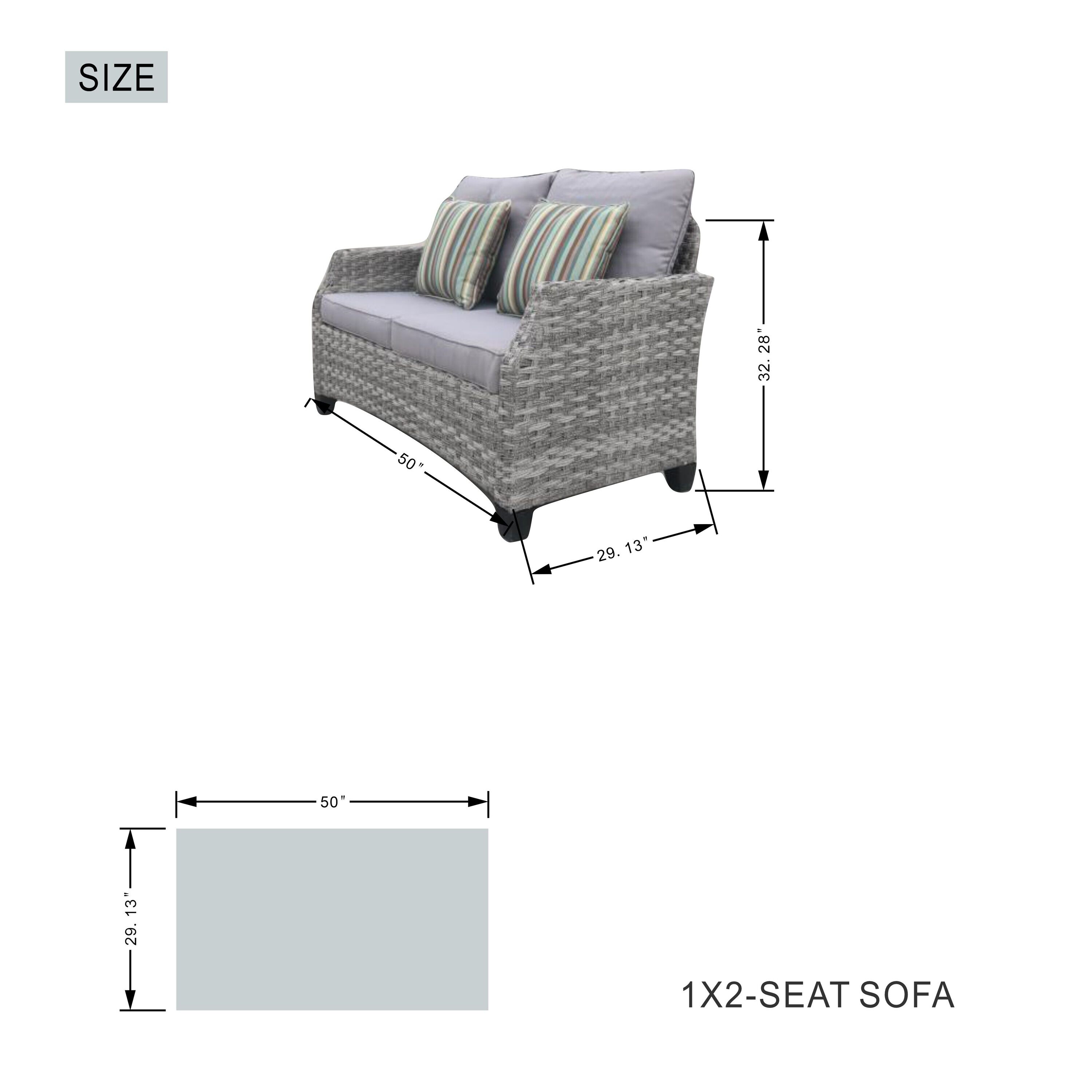 Moda Furnishings PAF-1801-H-RED Patio-Conversation-Sets - View #11