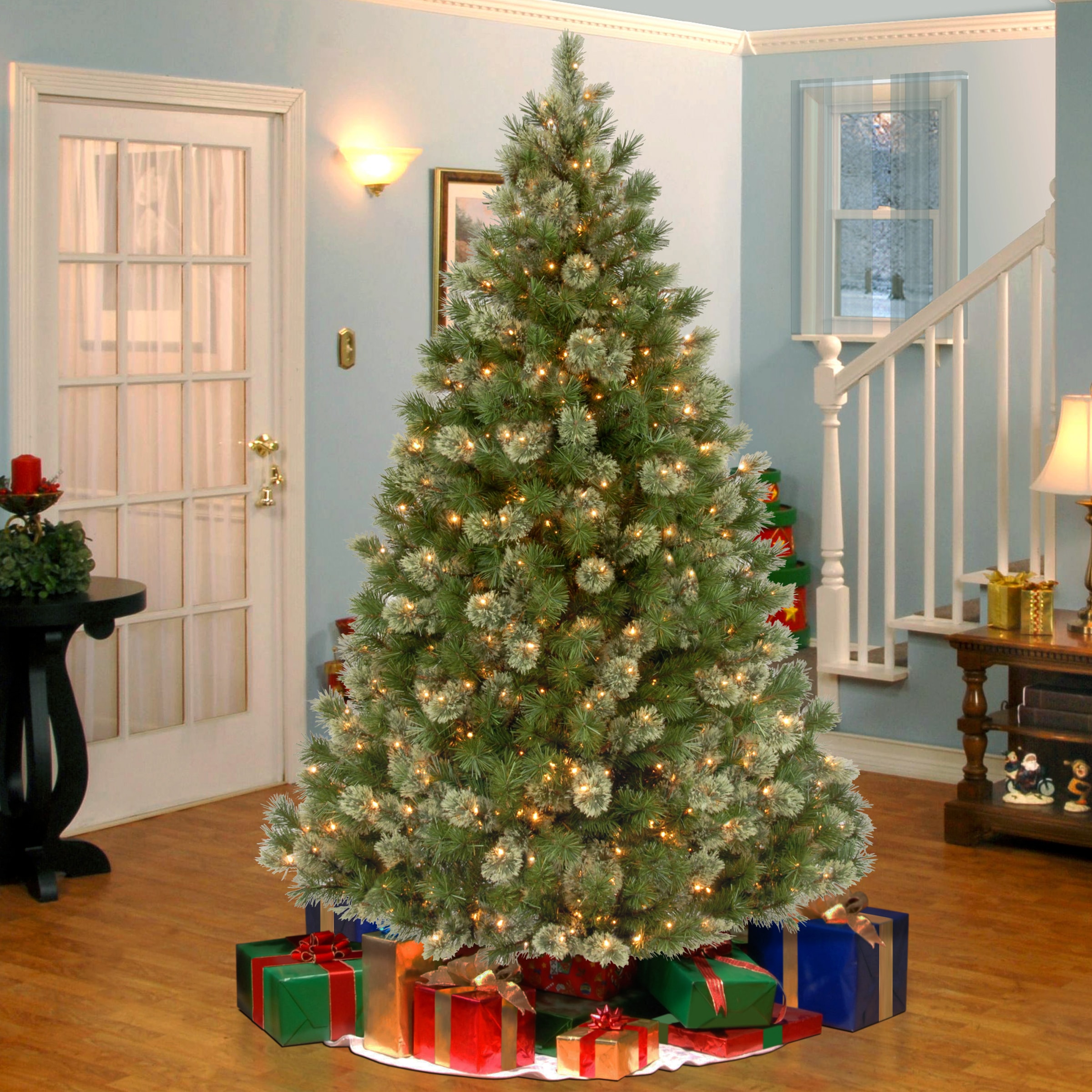 National Tree Company 7.5-ft Pre-lit Artificial Christmas Tree With 