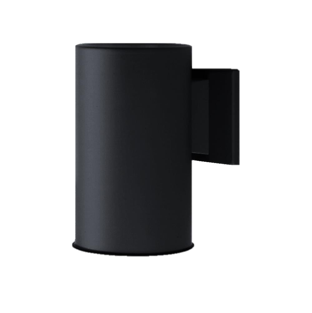 Nicor Lighting 50101BK 5010X 1 -Light 7-in H Matte Black Hardwired Outdoor Wall Light