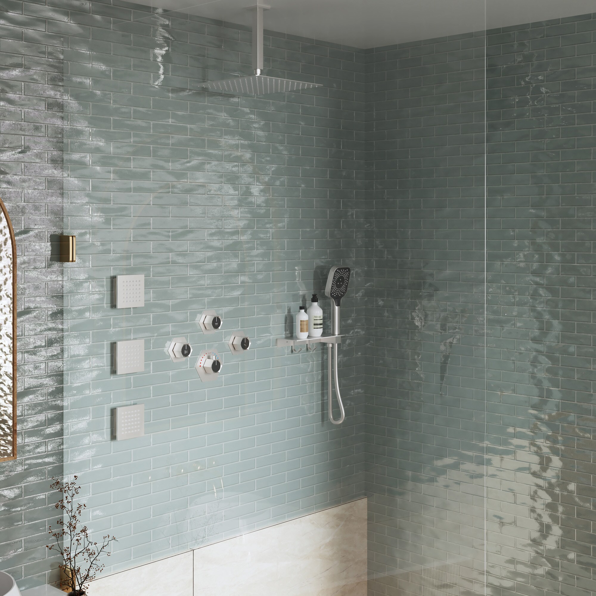 CASAINC MCS181-10BG Showerhead-Bar-Panels - View #3