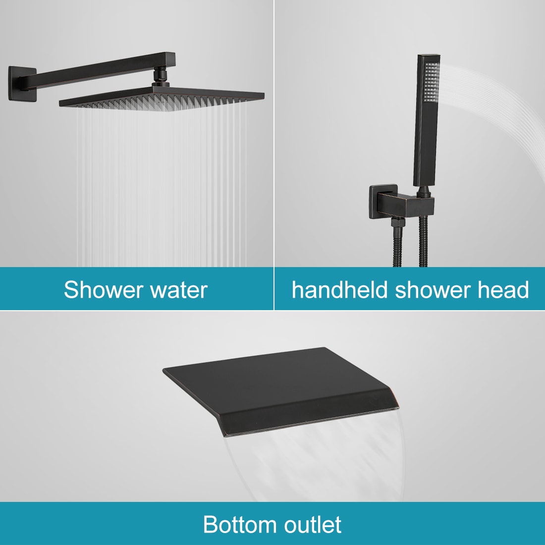 BWE A-95012-ORB-S Showerhead-Bar-Panels - View #6