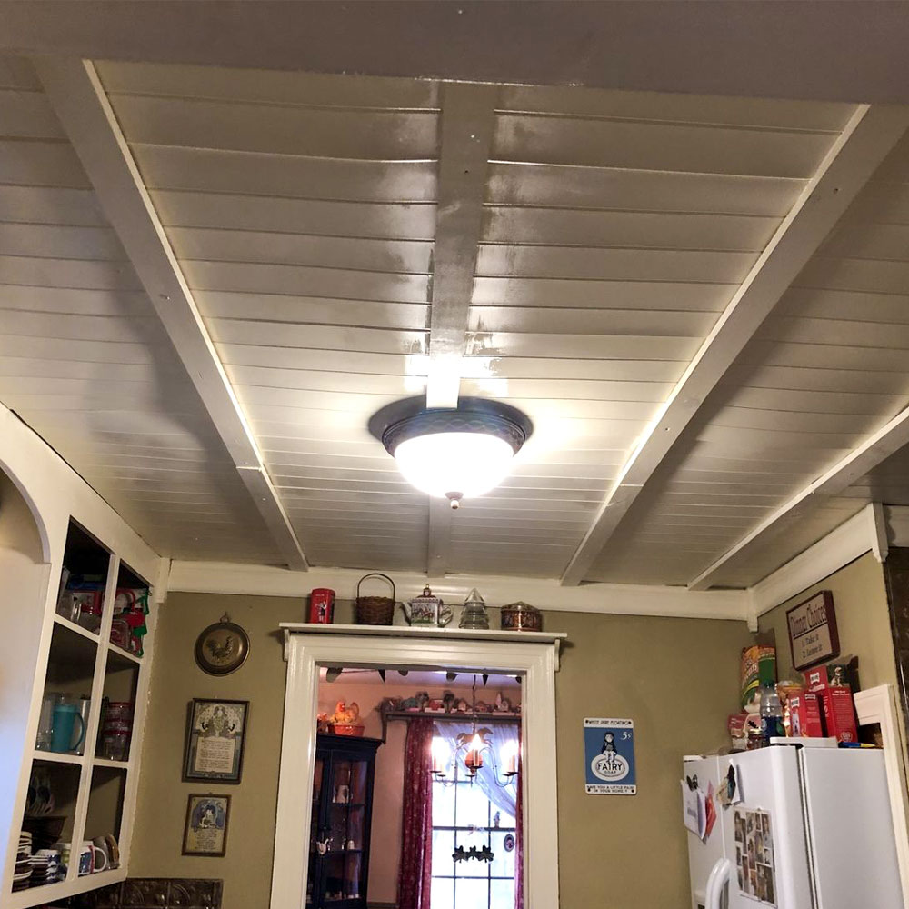 A La Maison Ceilings 1.67-ft x 1.67-ft Beadboard Plain White ...