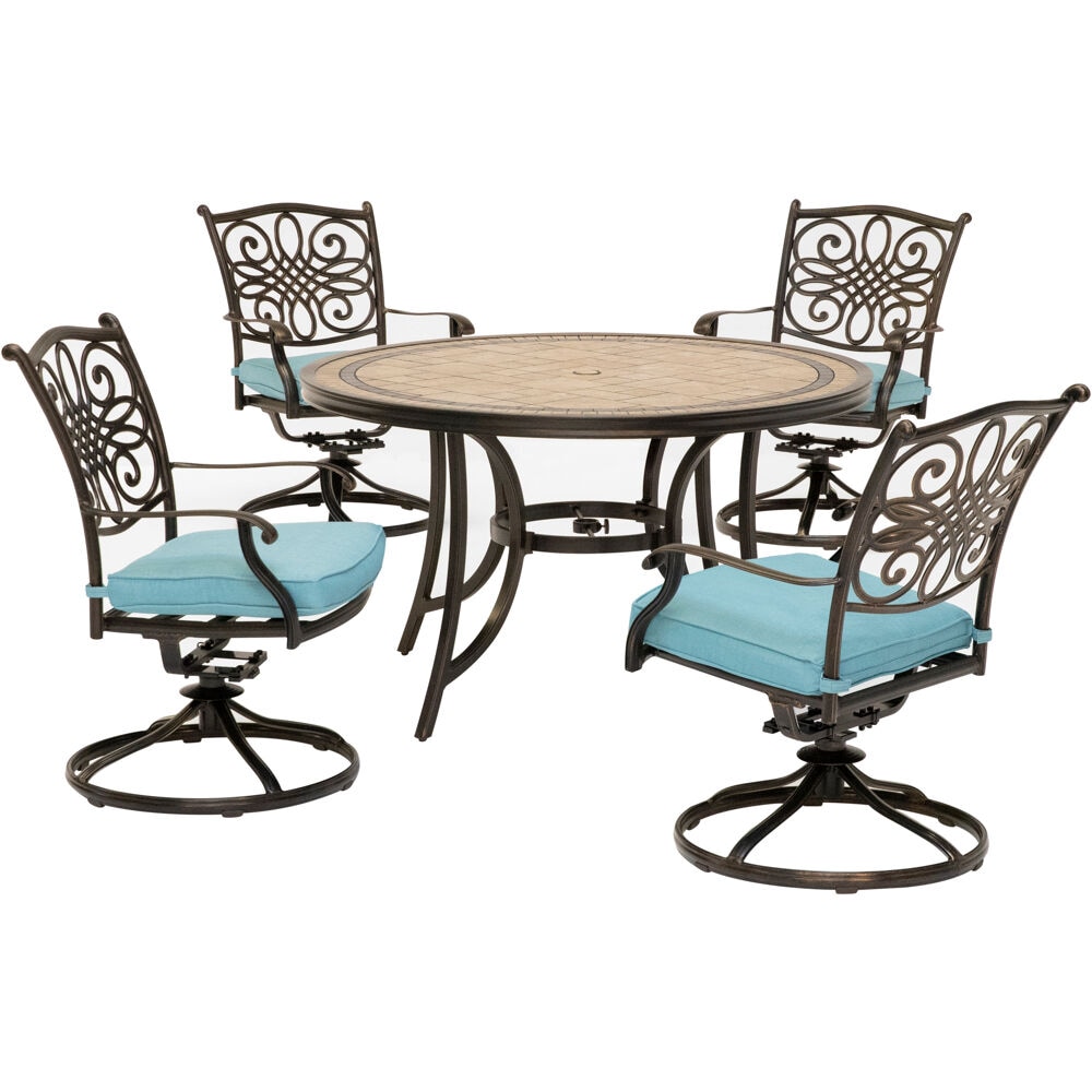Hanover MONDN5PCSW-4-BLU Patio-Dining-Sets - View #2